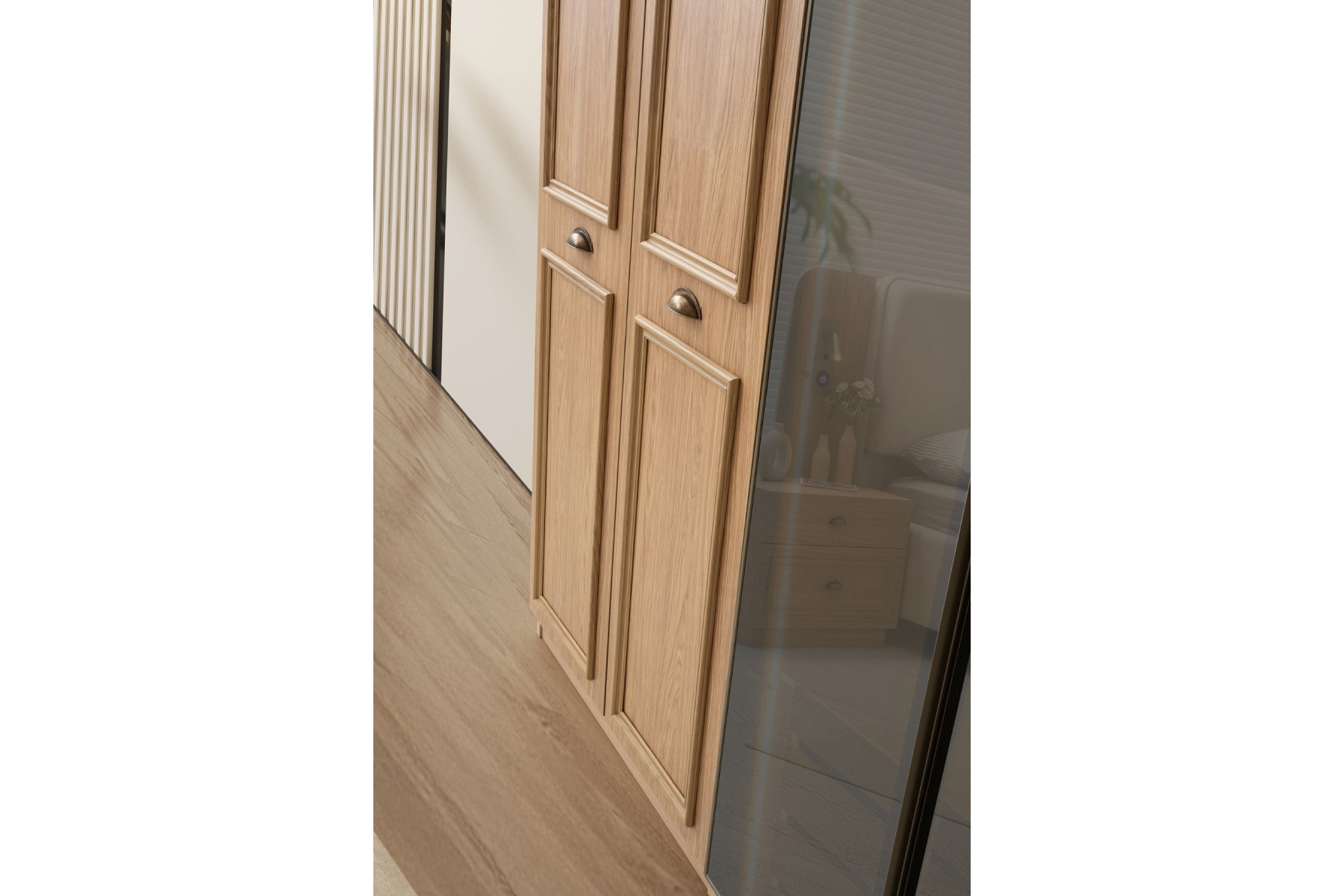 Merlin 6 Kapılı 2 Reflekte Camlı Gardırop 