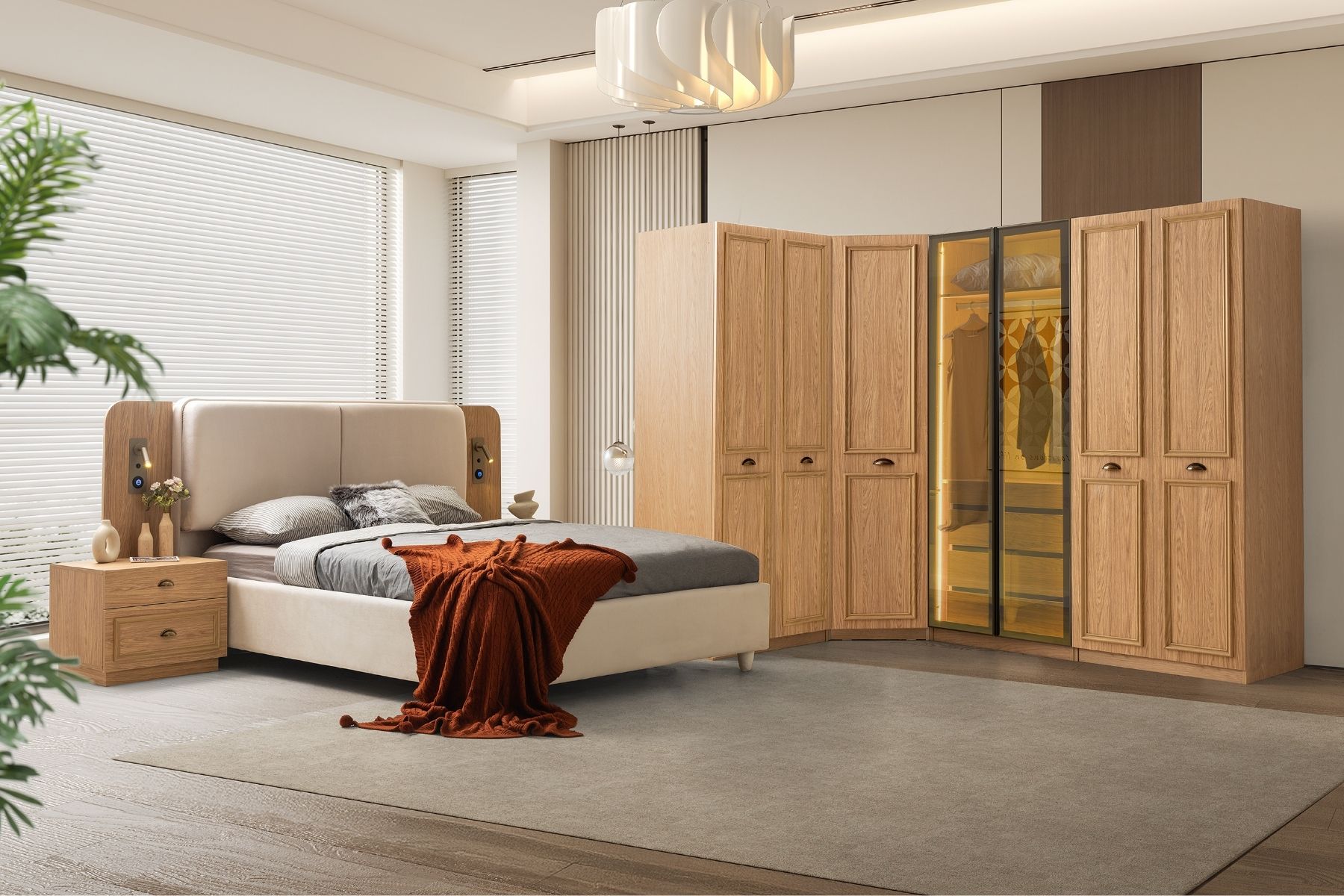 Merlin Köşe Yatak Odası Takımı 