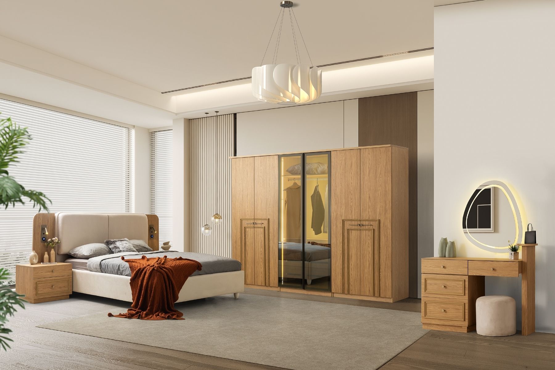 Katre 6 Kapılı Yatak Odası Takımı