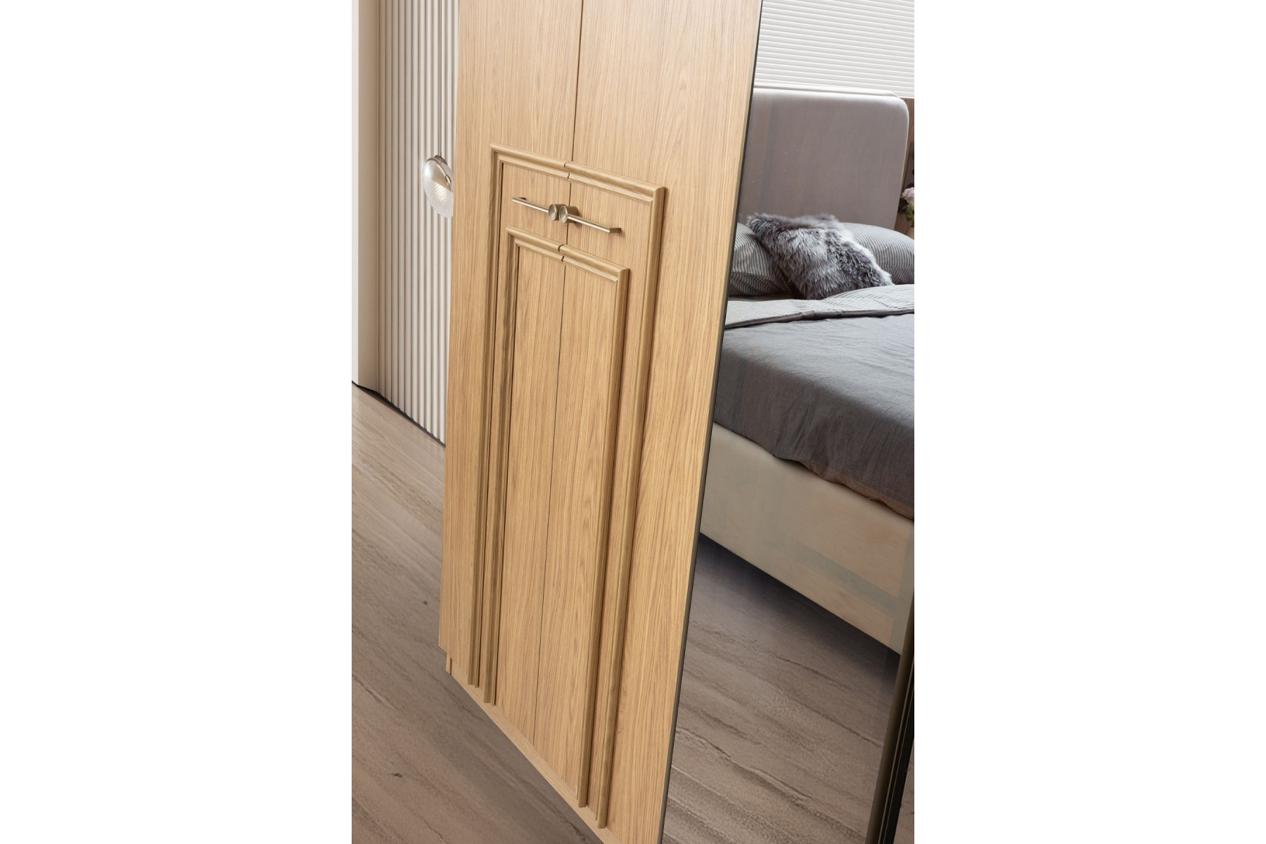 Katre 6 Kapılı Reflekte Camlı Gardırop 