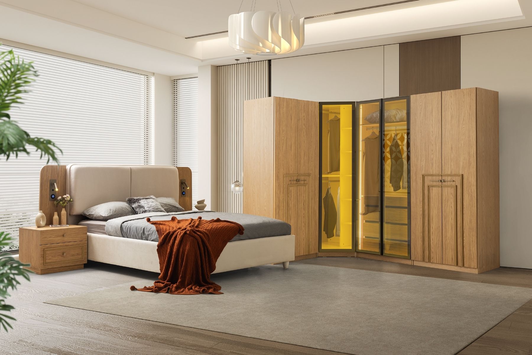 Katre Köşe Yatak Odası Takımı 