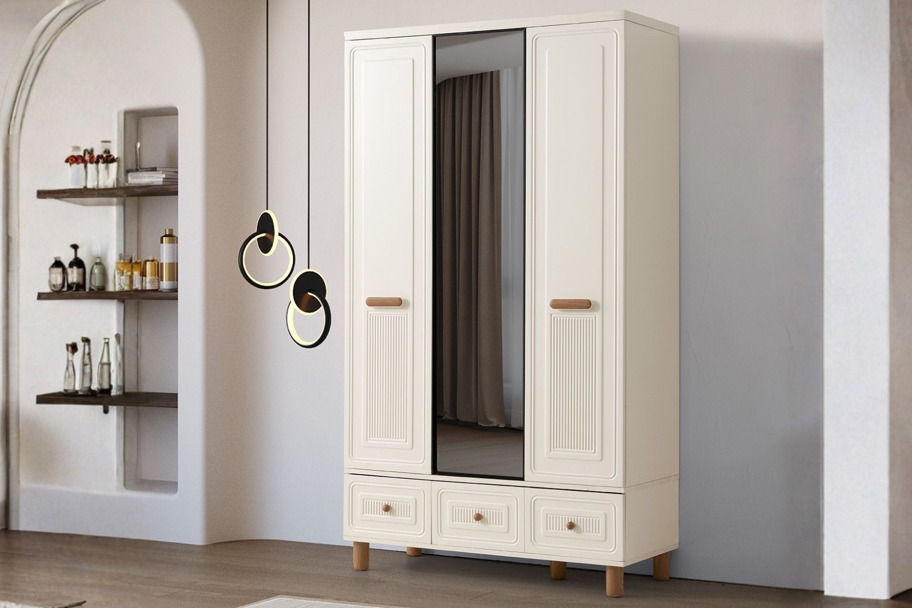 Solt 3 Kapılı Gardırop 