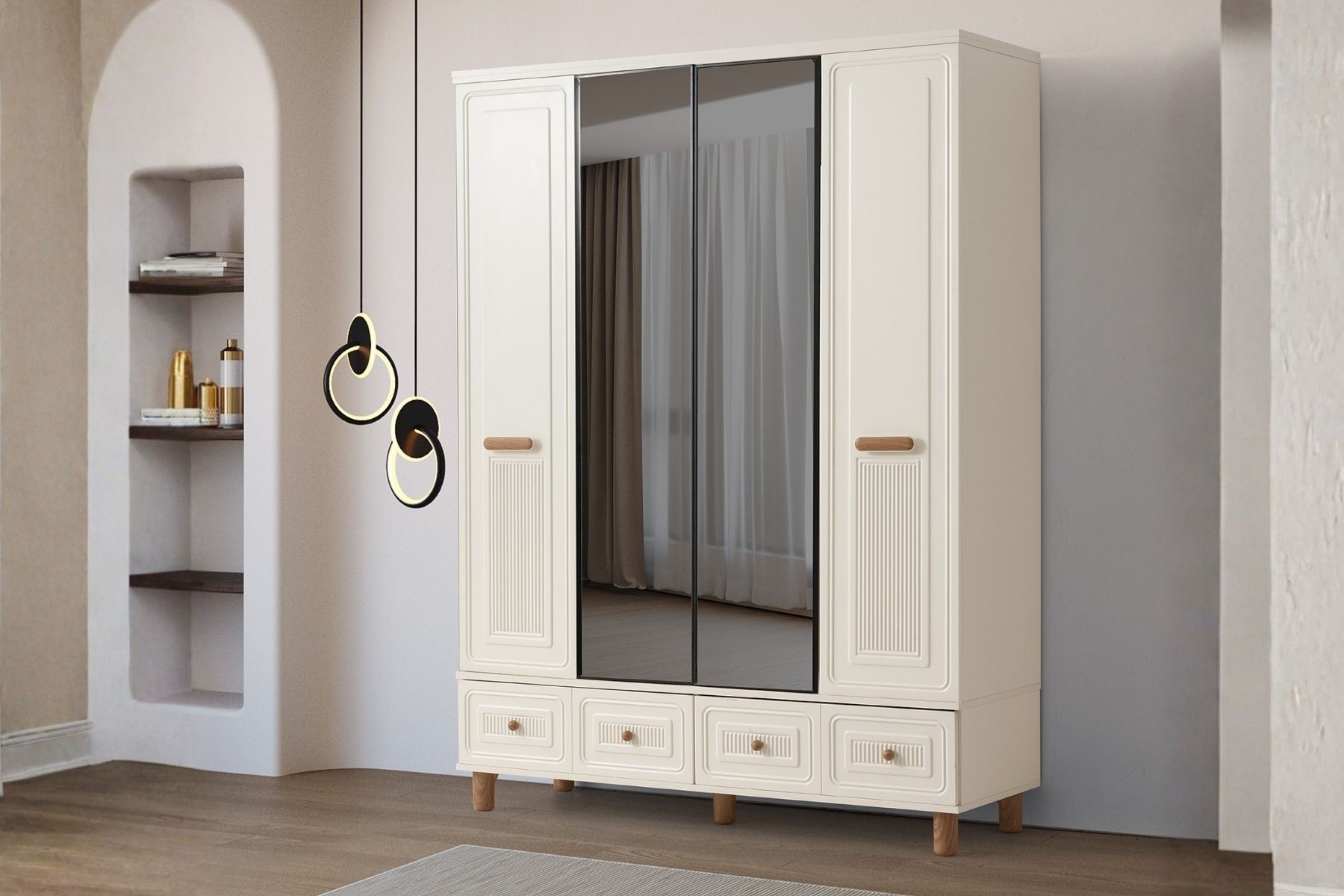 Solt 4 Kapılı Gardırop