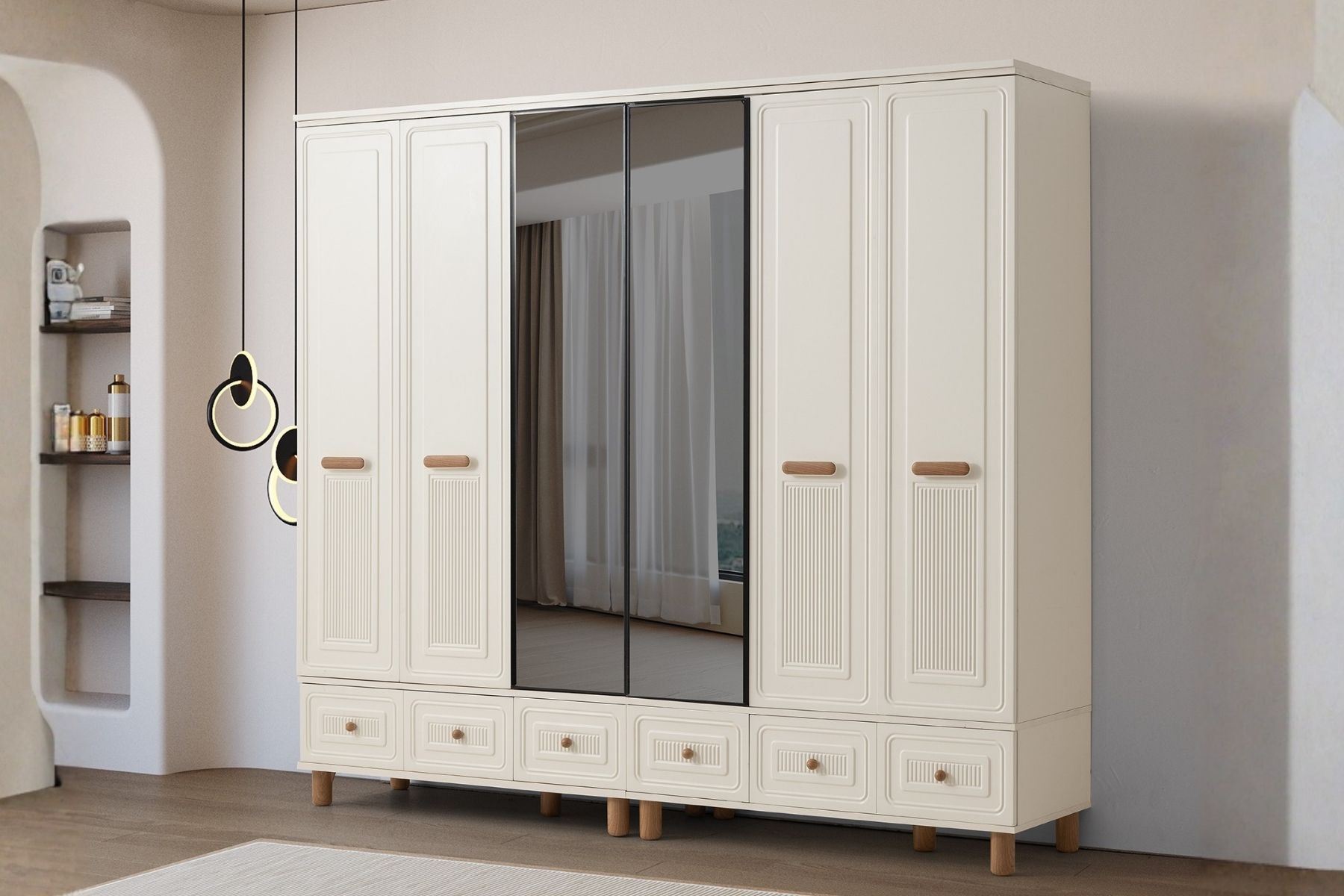 Solt 6 Kapılı Gardırop 