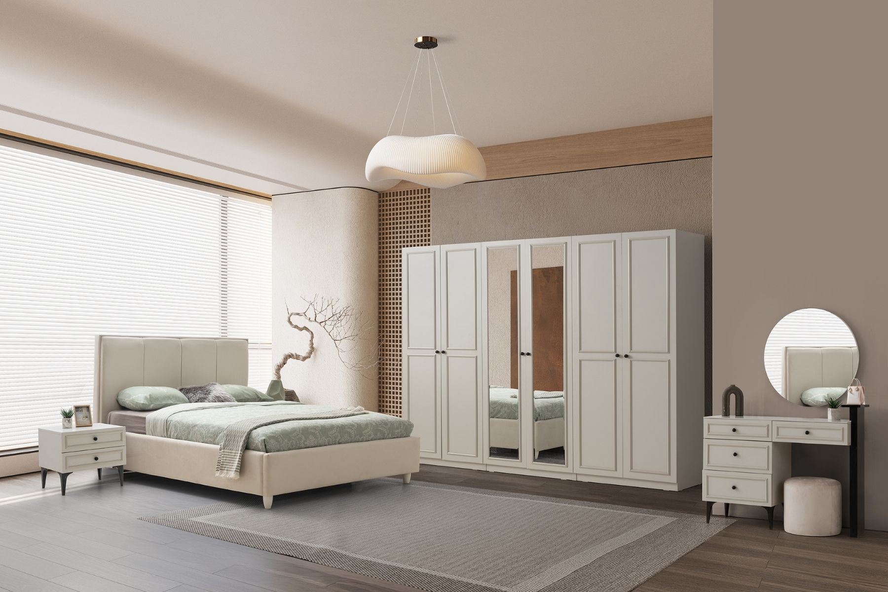 Lenta 6 Kapılı Yatak Odası Takımı 