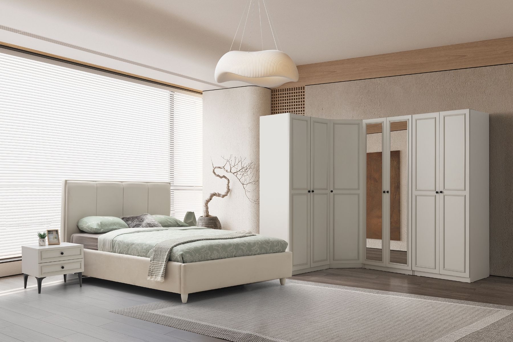 Lenta Köşe Yatak Odası Takımı 