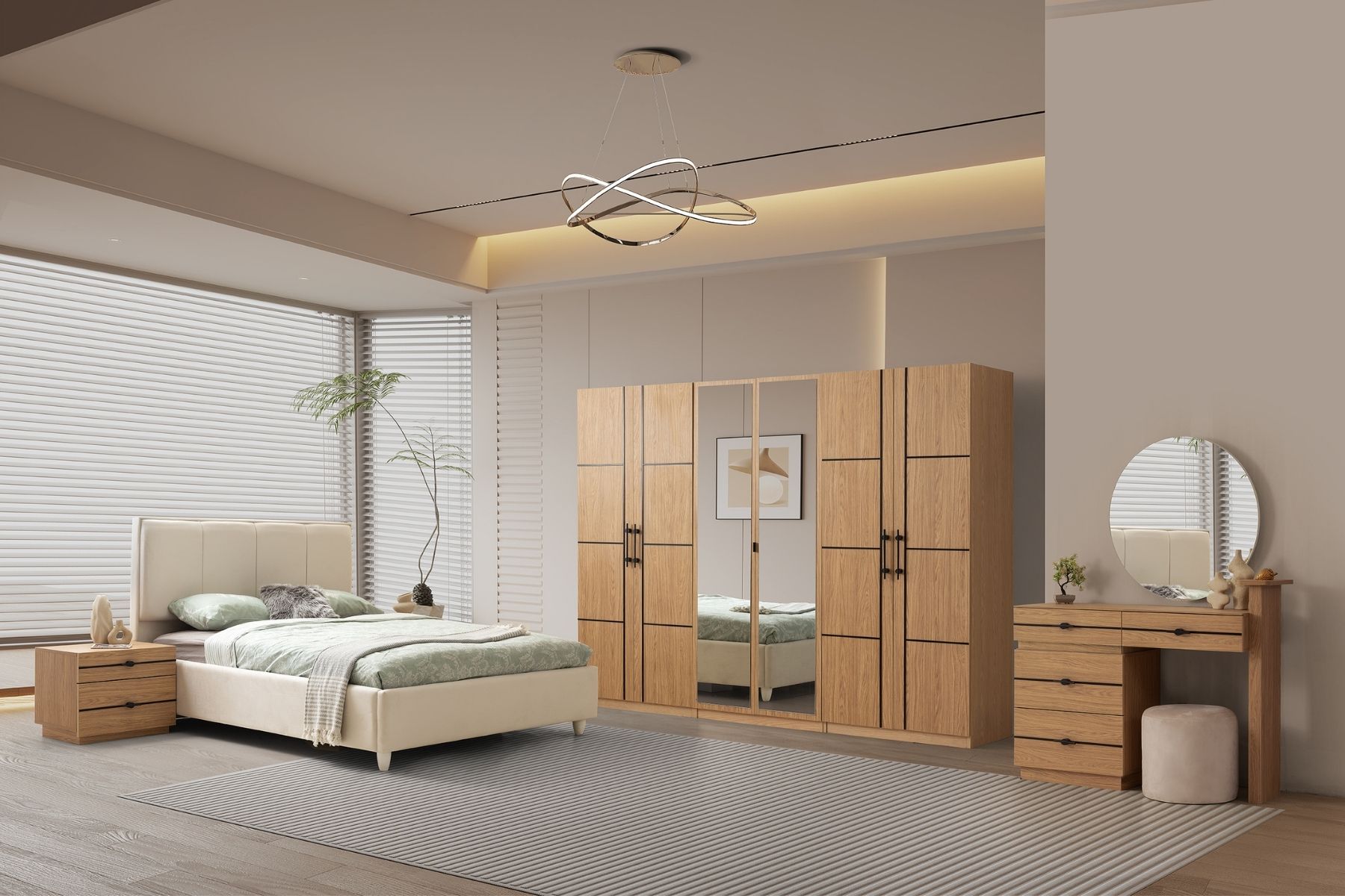 Keops 6 Kapılı Yatak Odası Takımı 