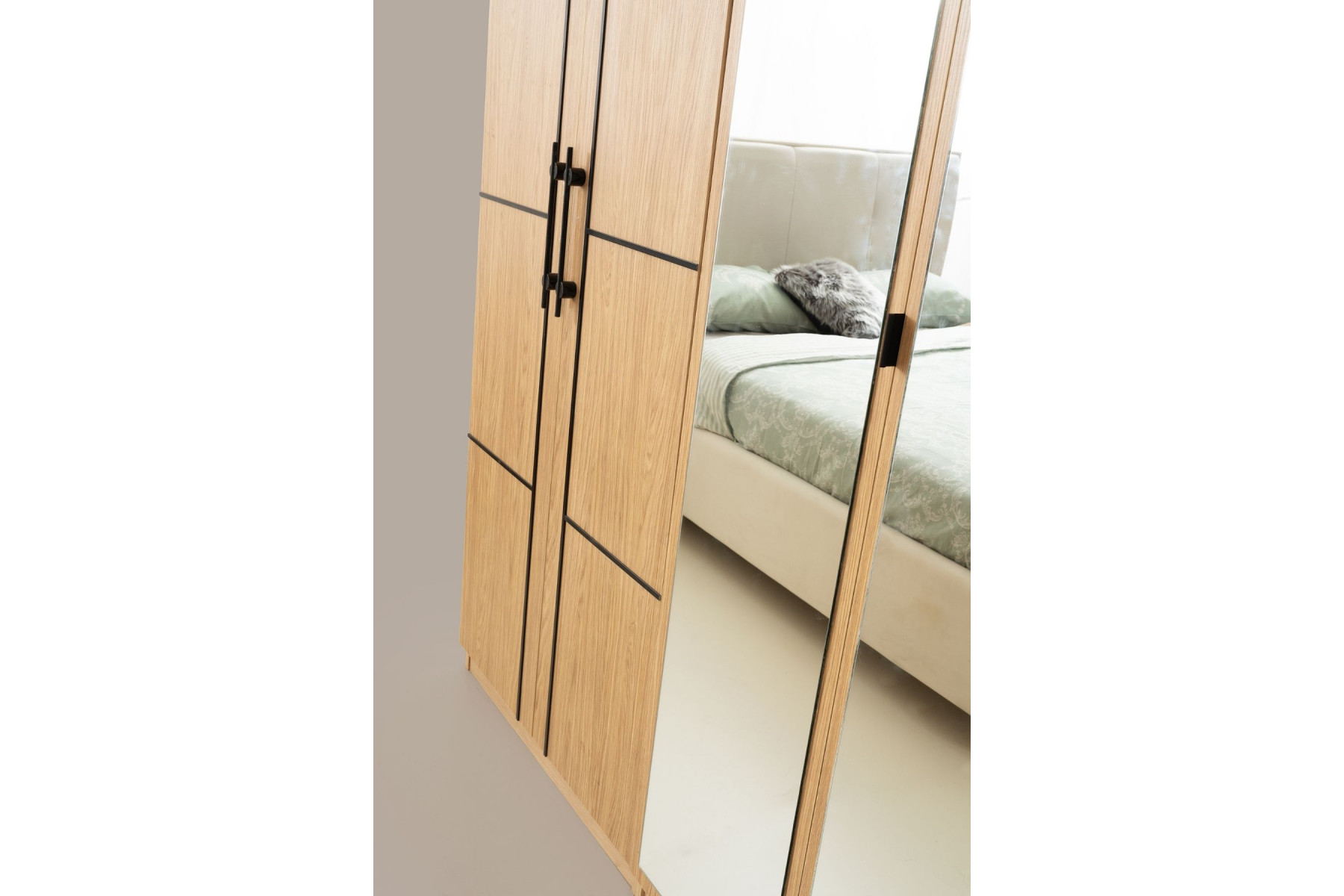 Keops 6 Kapılı Aynalı Gardırop 