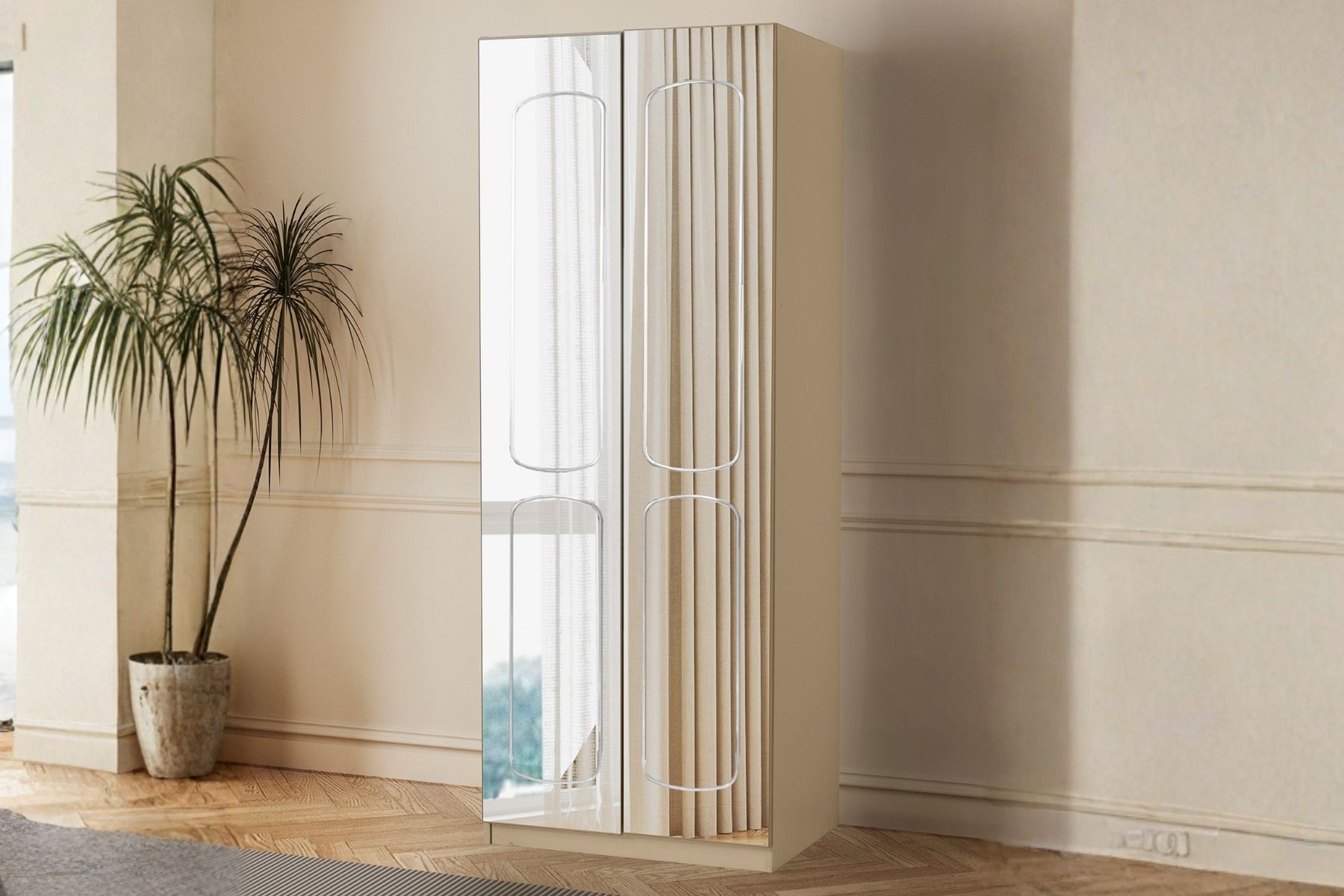 Ravon 2 Kapılı Aynalı Gardırop 