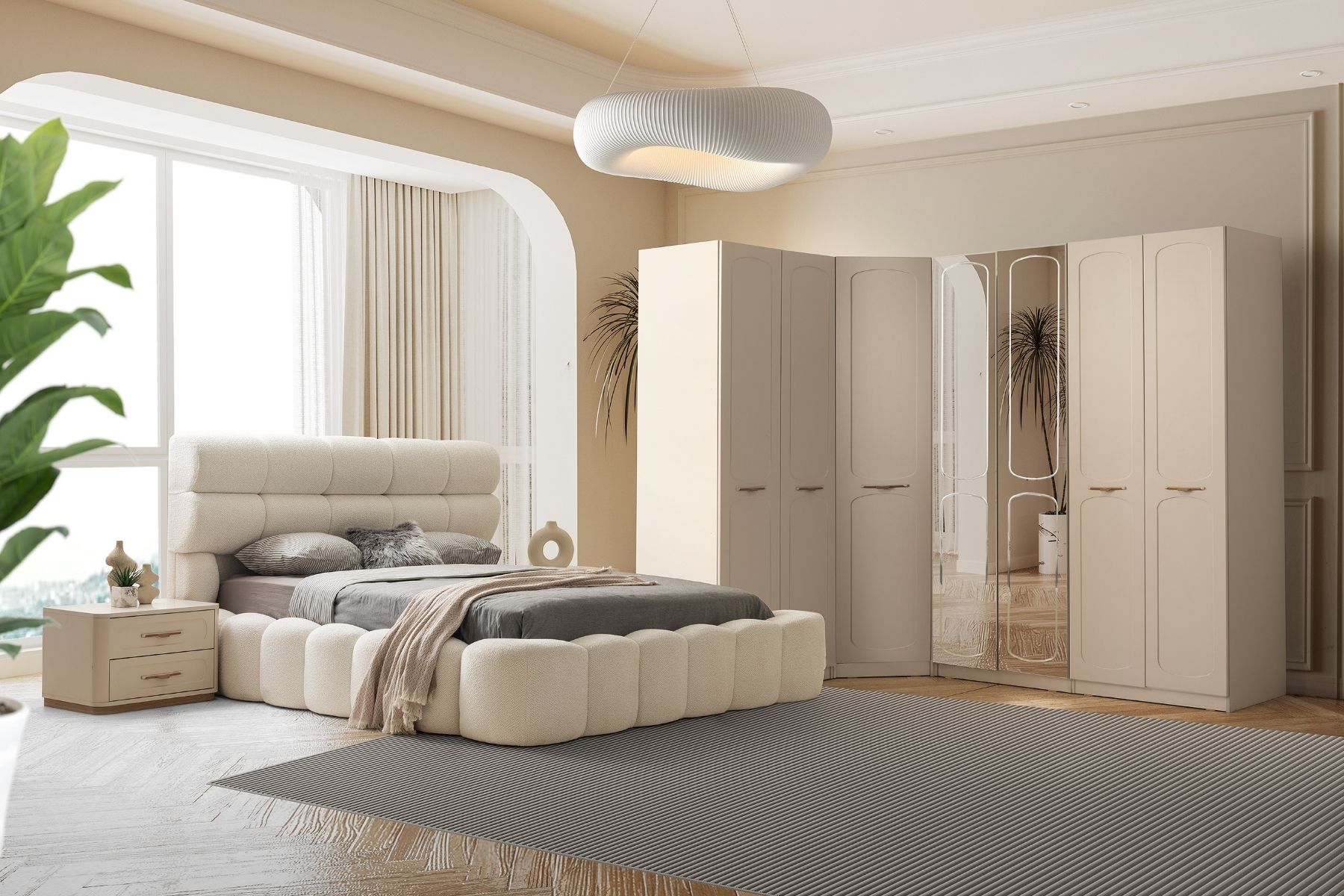 Ravon Köşe Yatak Odası Takımı  