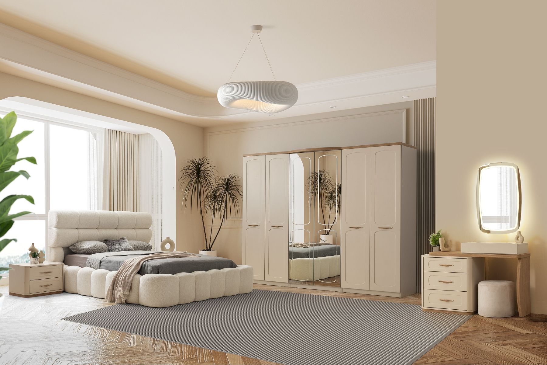 Ravon 6 Kapılı Yatak Odası Takımı 