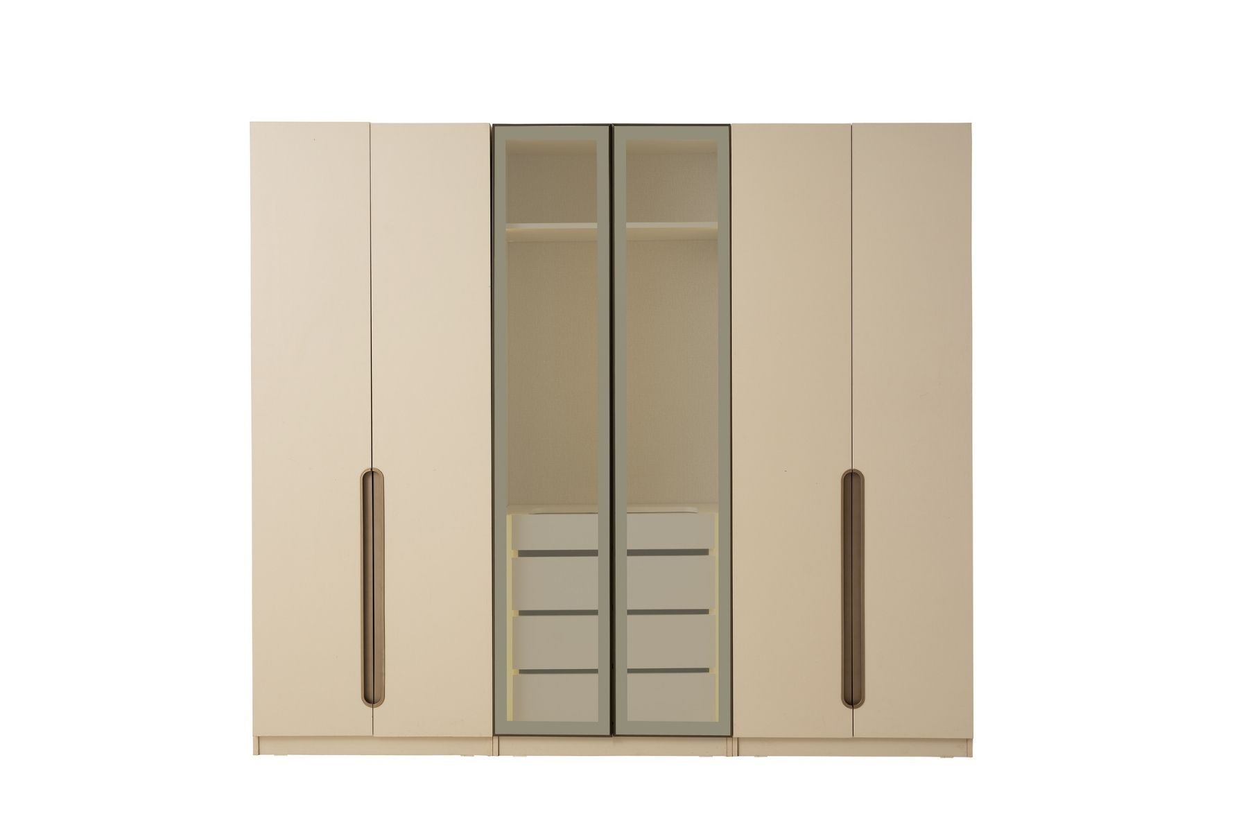 Strada 6 Kapılı Reflekte Camlı Gardırop 