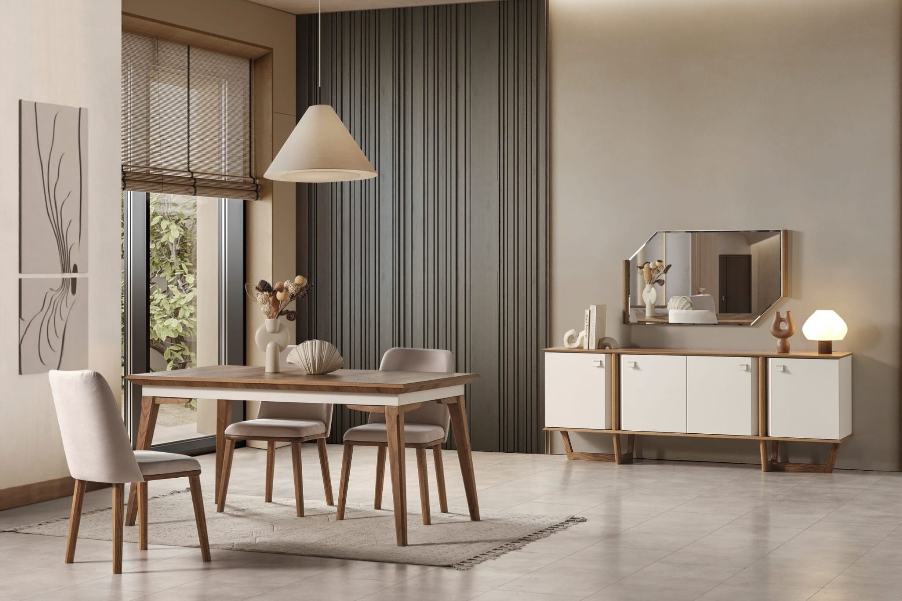 Blush Yemek Odası Takımı