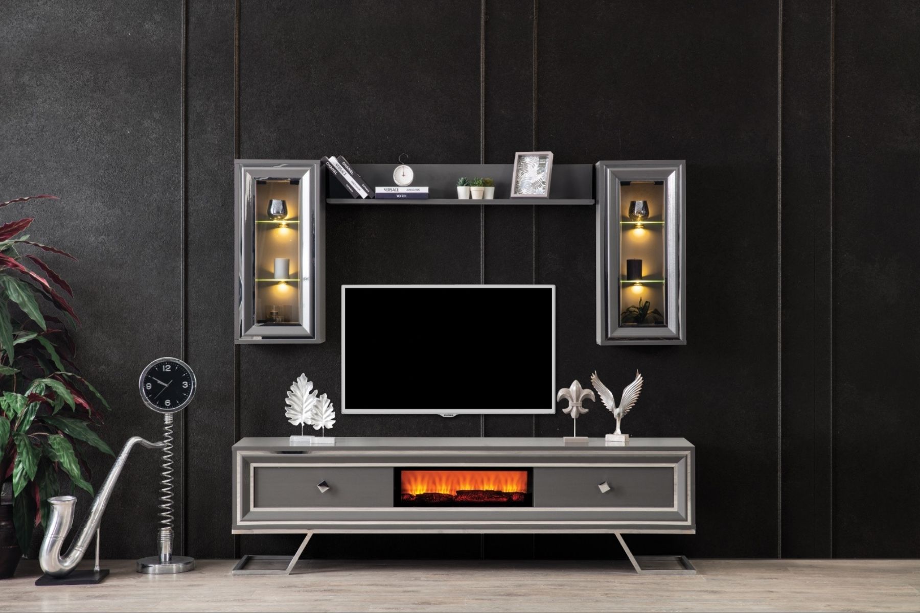 Sossa Şömineli Tv Ünitesi