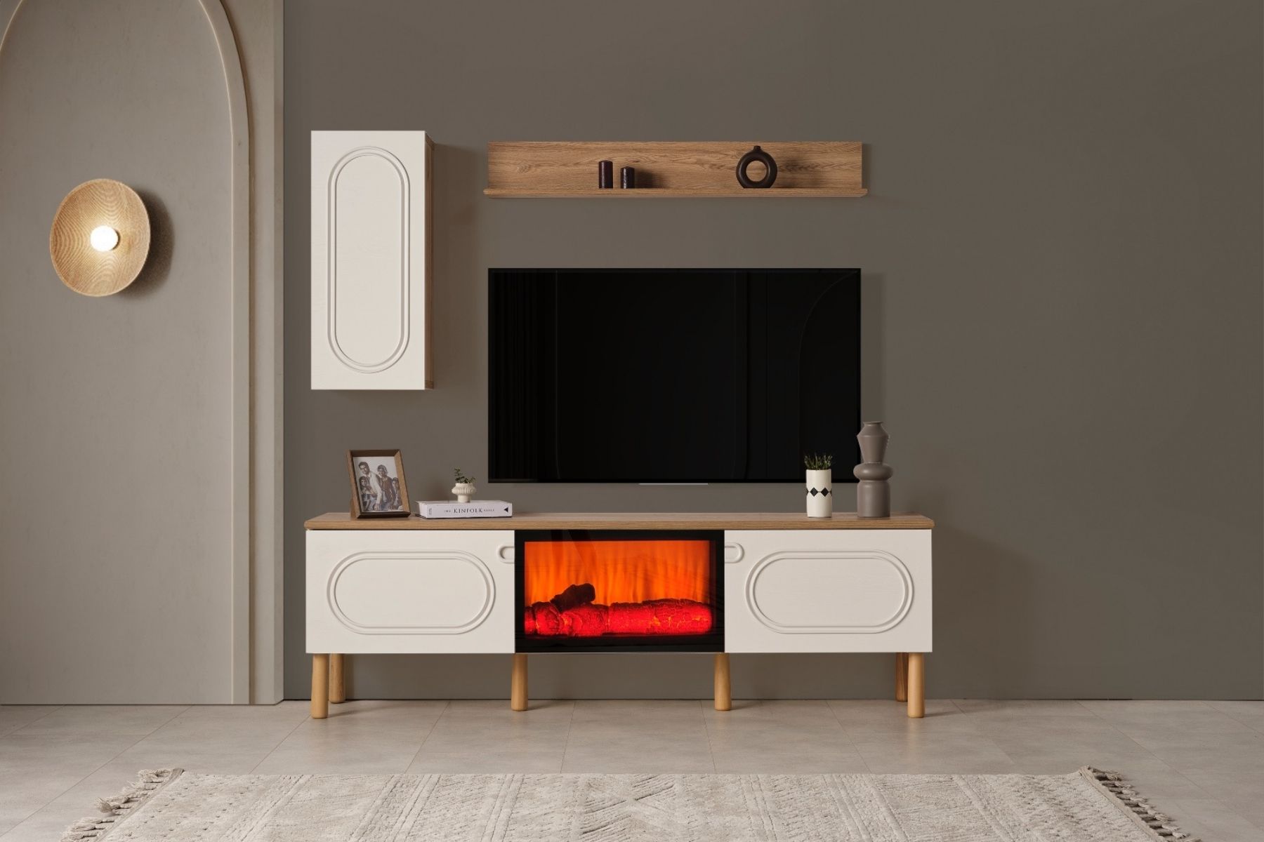 Under Şömineli Tv Ünitesi