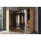 Bend Walnut 6 Kapılı Reflekte Camlı Köşe Gardırop