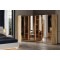 Bend Walnut 7 Kapılı Reflekte Camlı Köşe Gardırop