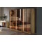 Bend Walnut 6 Kapılı Reflekte Camlı Gardırop
