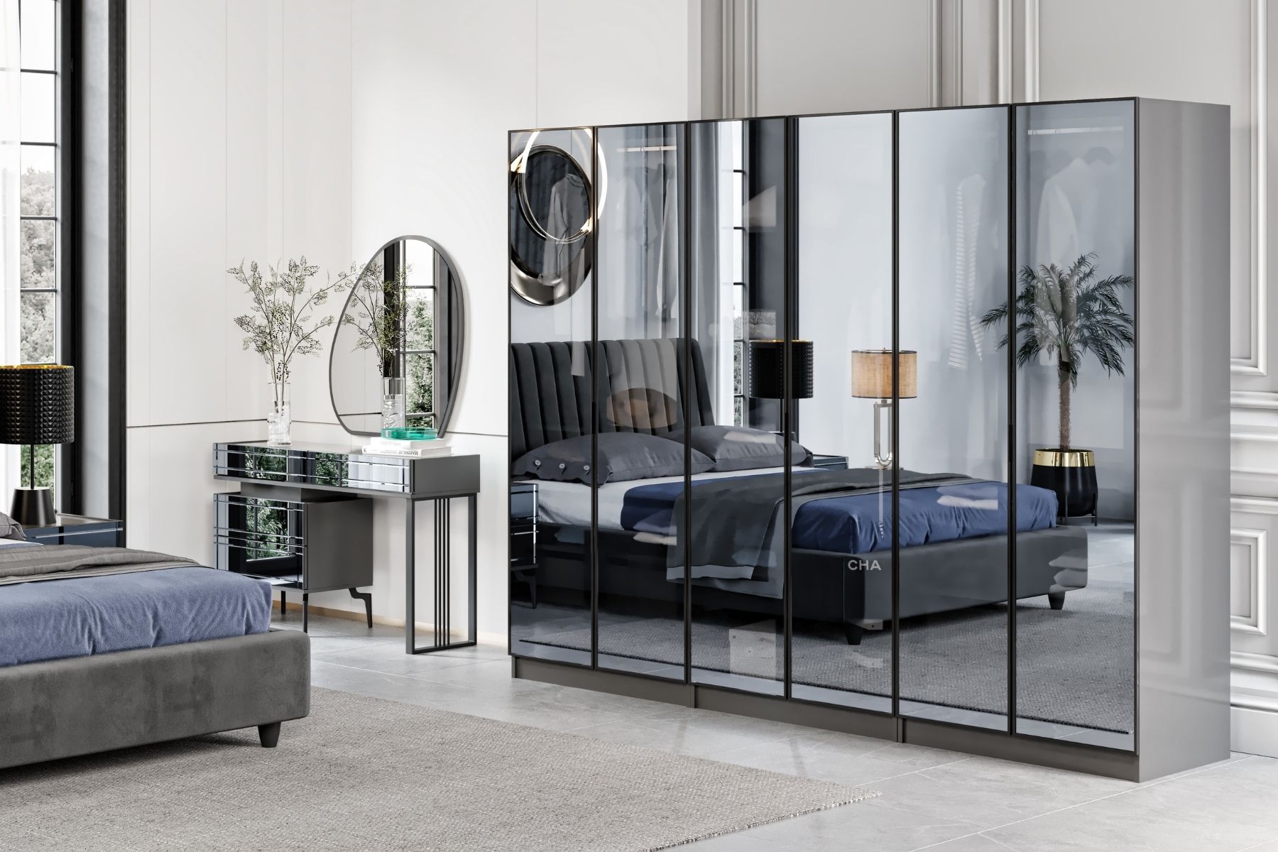 Roof 6 Kapılı Gardırop