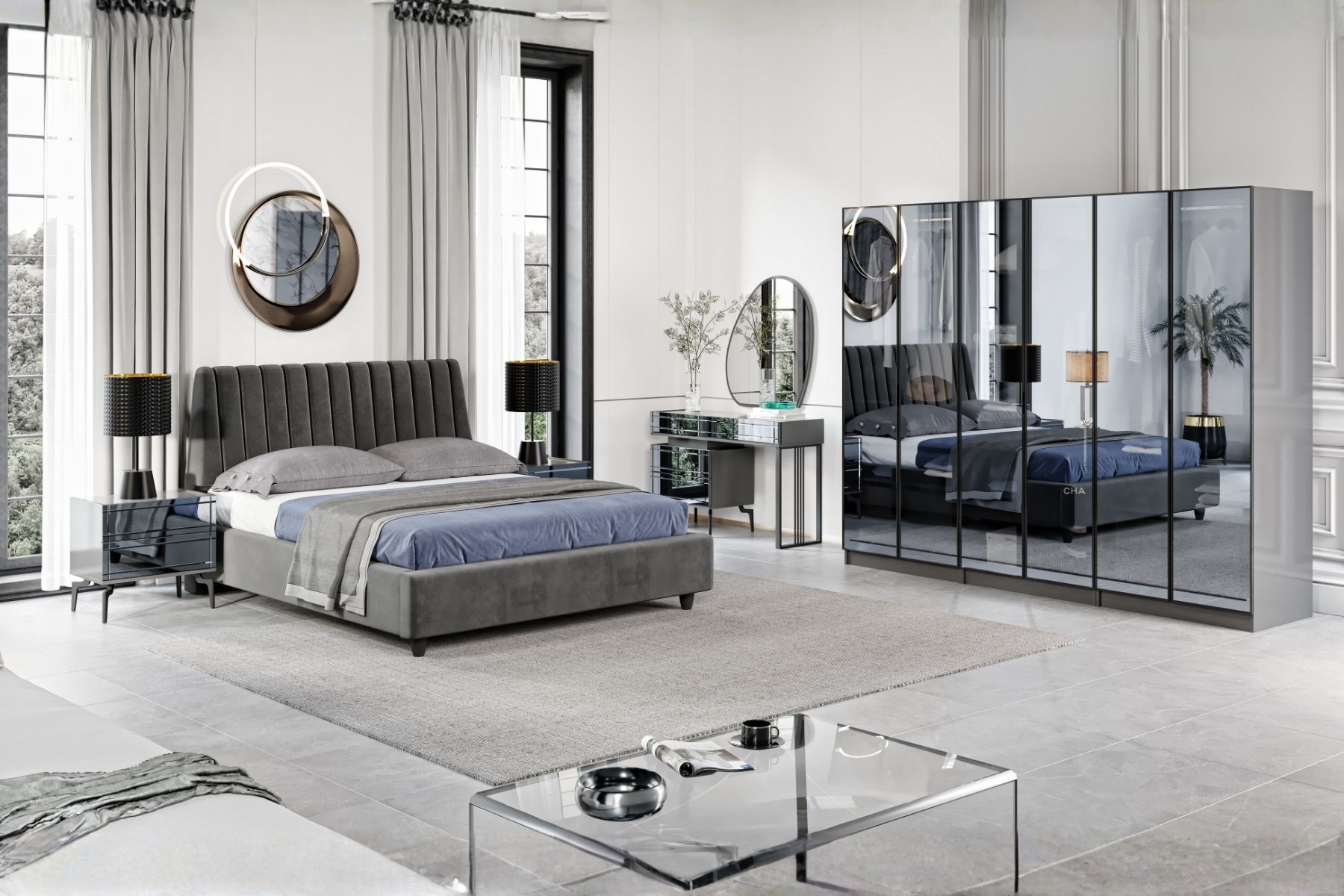 Roof 6 Kapılı Yatak Odası Takımı