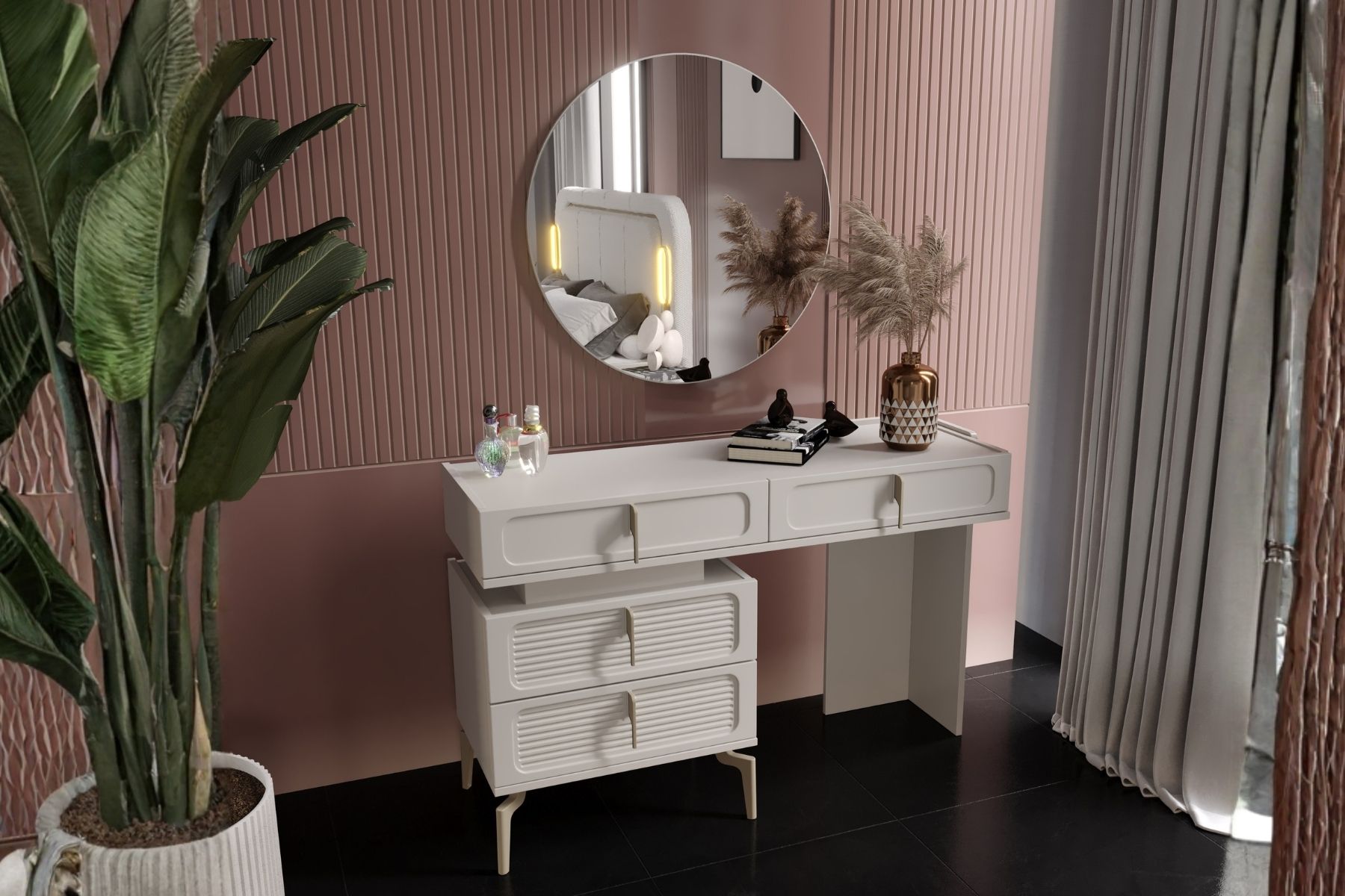 Soul 6 Kapılı Reflekte Camlı Yatak Odası Takımı
