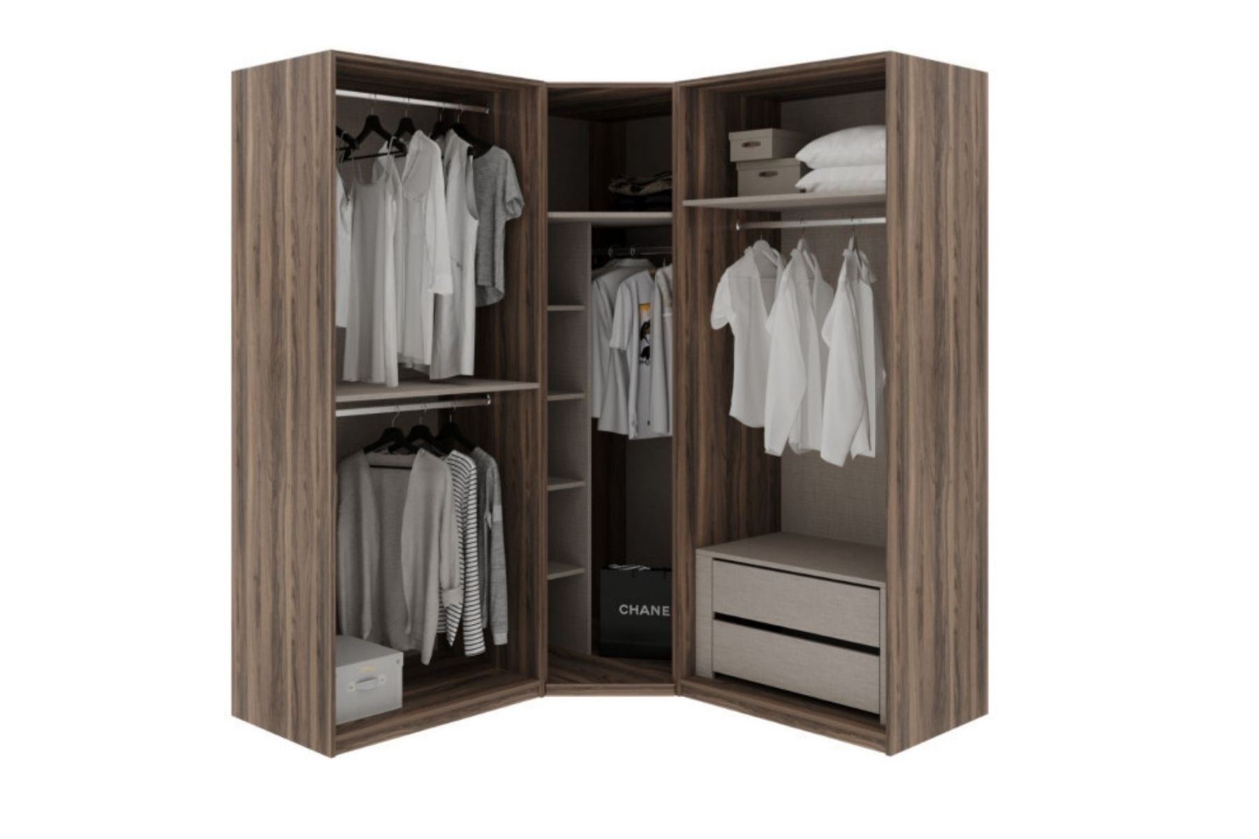 Riwa 5 Kapılı Köşe Gardırop