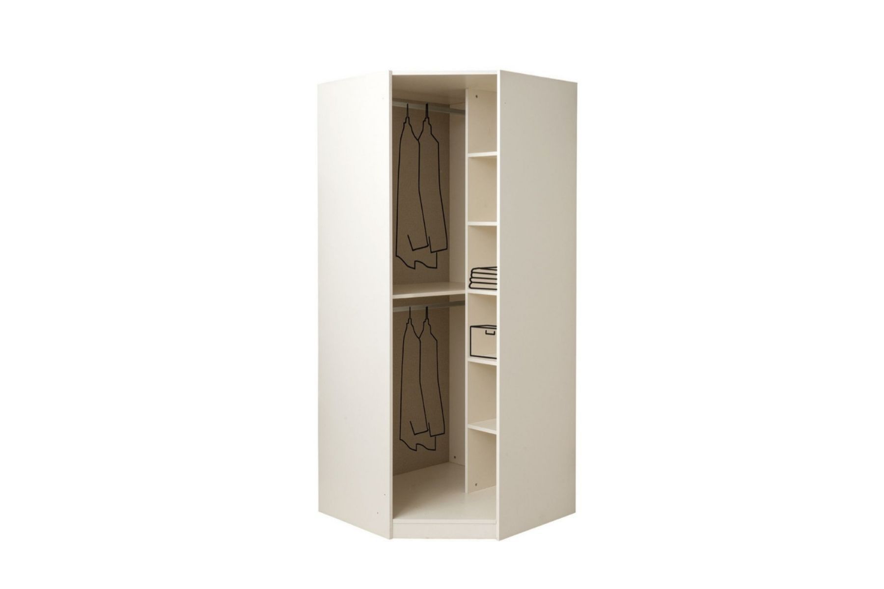 Riwa 9 Kapılı Köşe Gardırop