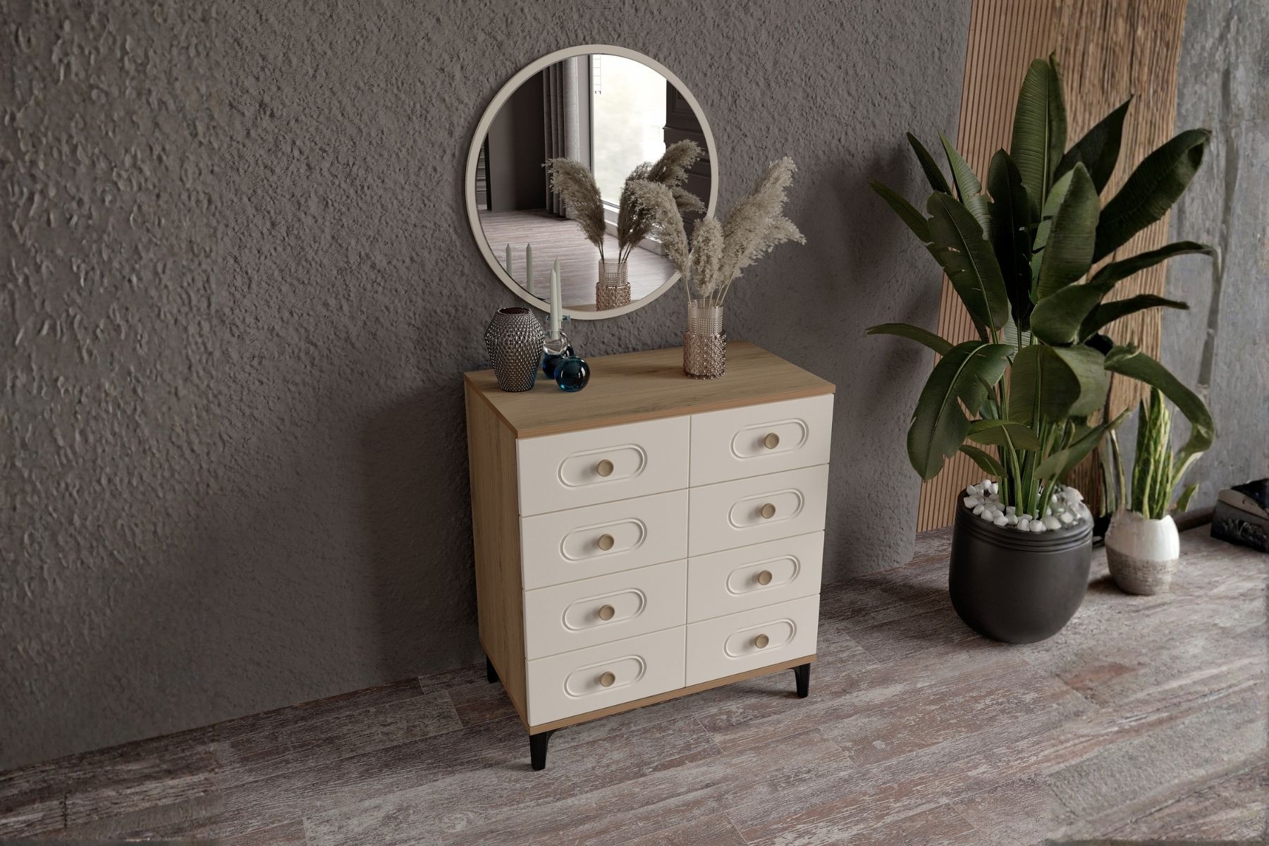 Hima Walnut Şifonyer