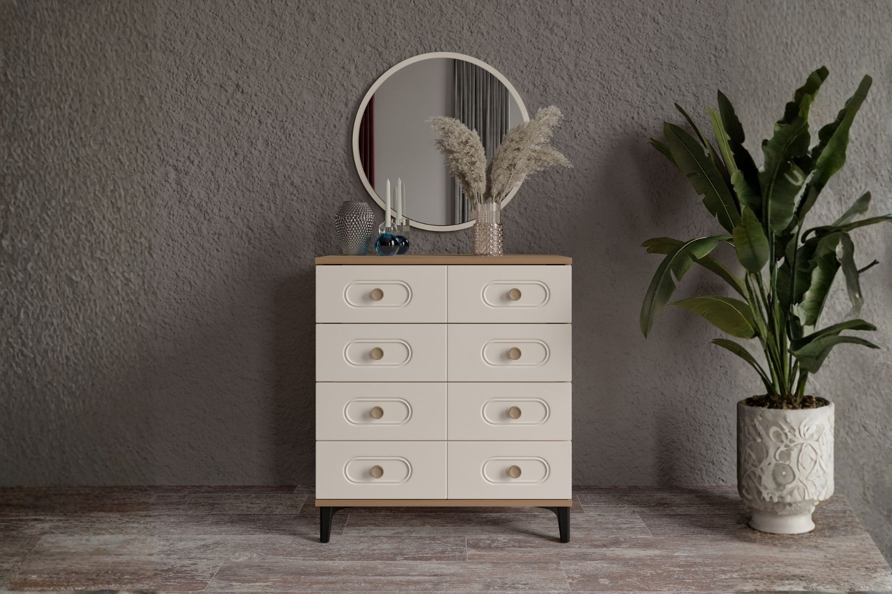 Hima Walnut Şifonyer