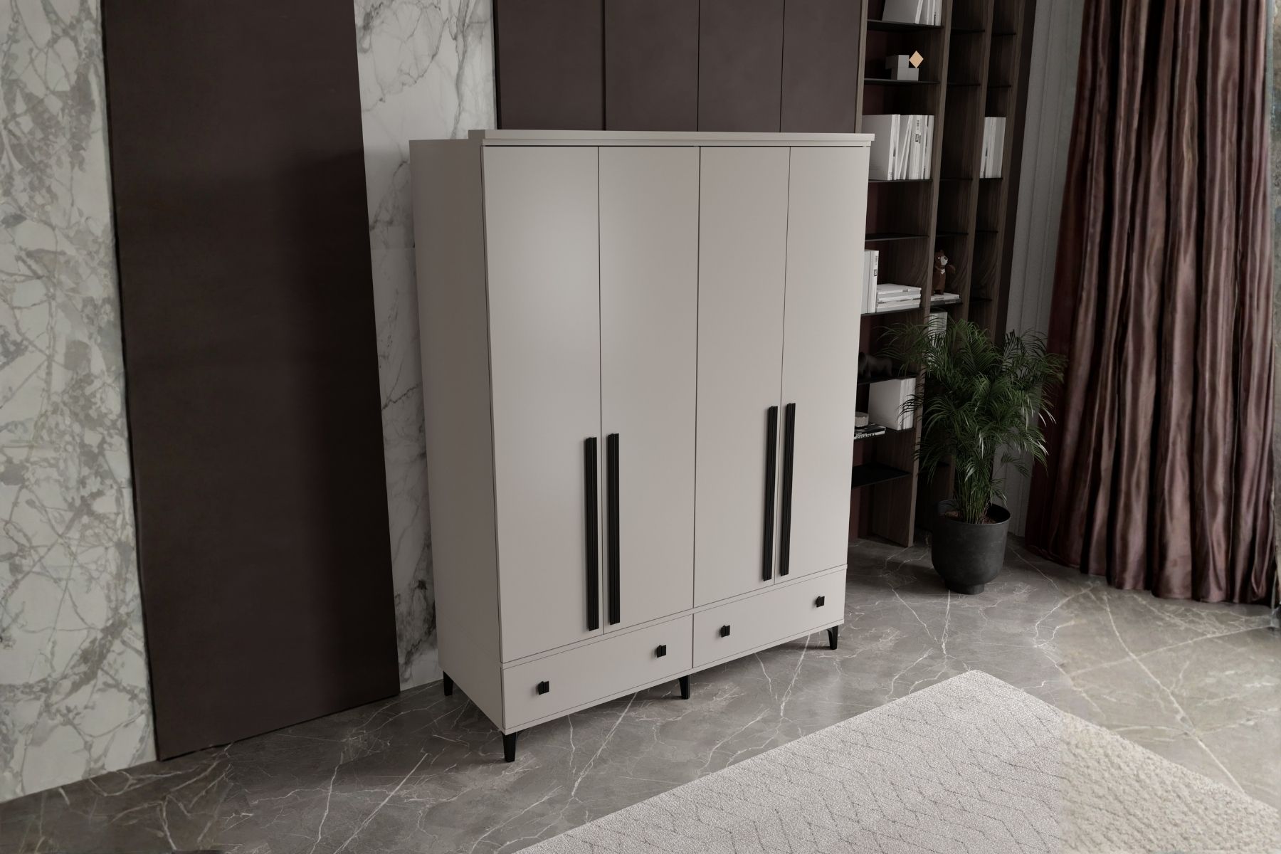 Arona 4 Kapılı Gardırop