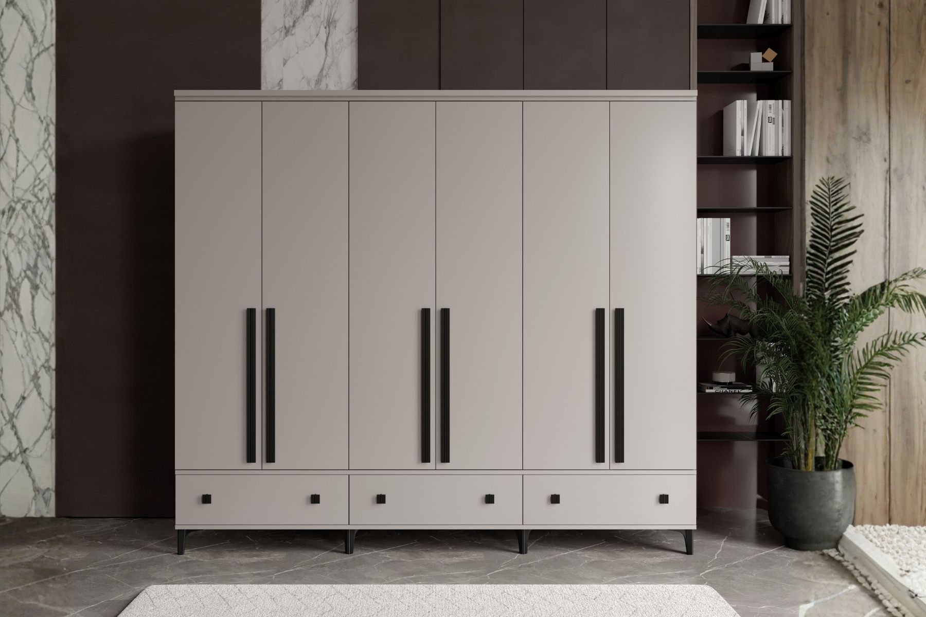 Arona 6 Kapılı Gardırop 