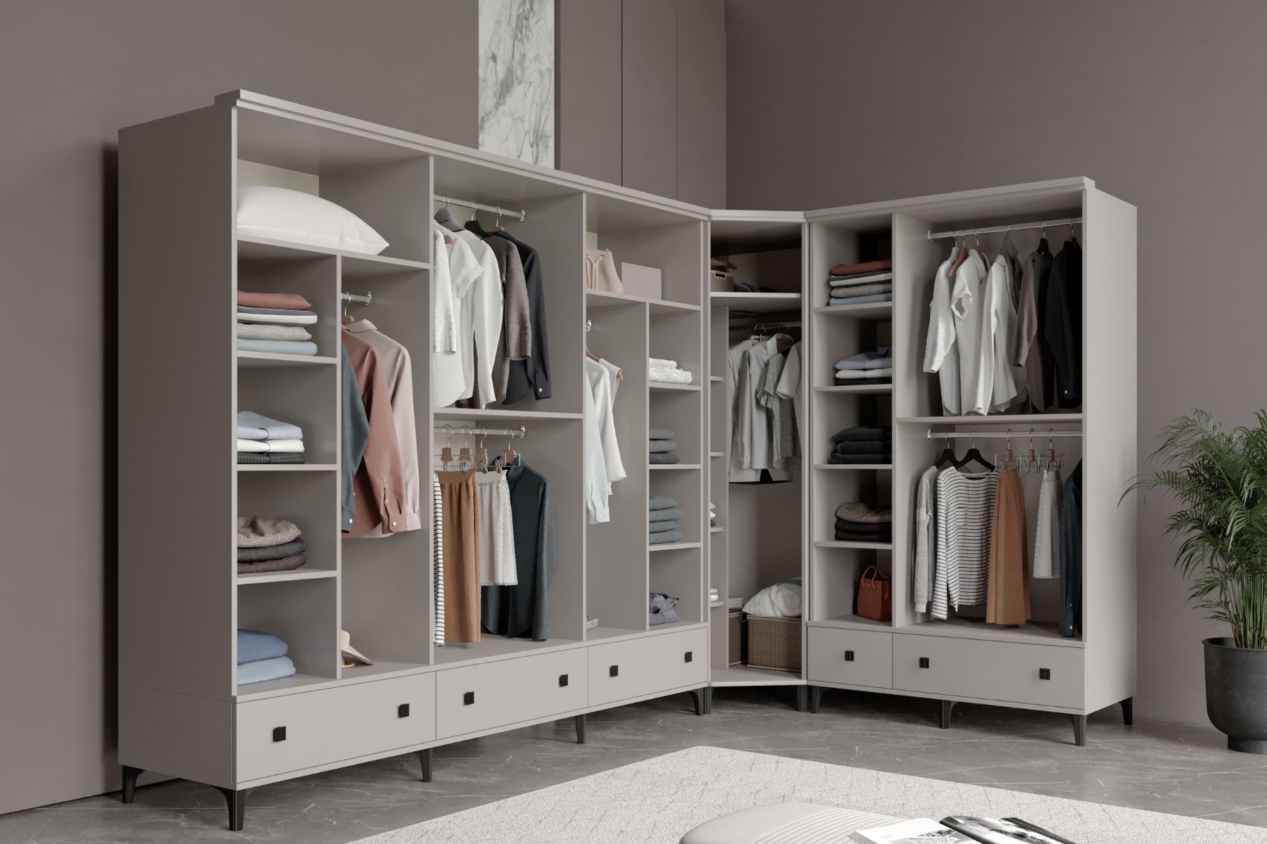 Arona Köşe Gardırop