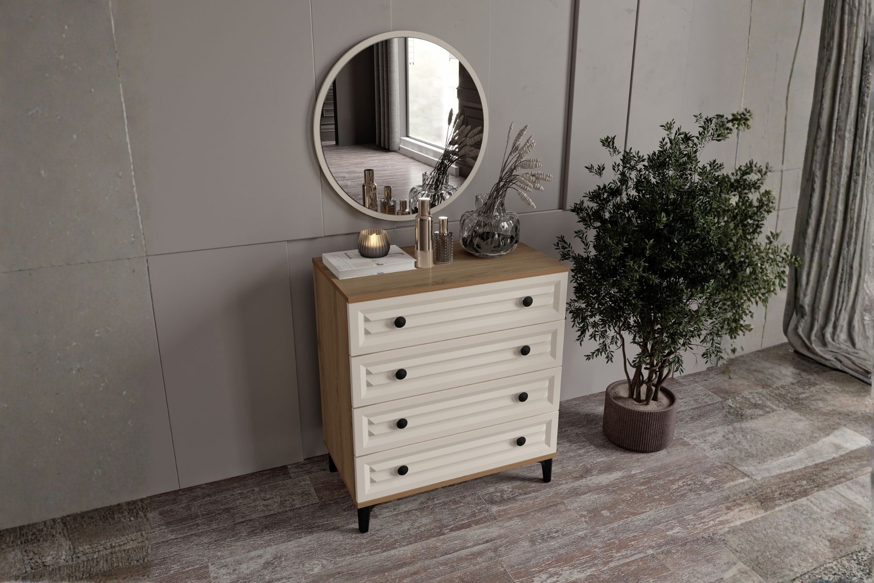 Risk Walnut Şifonyer 