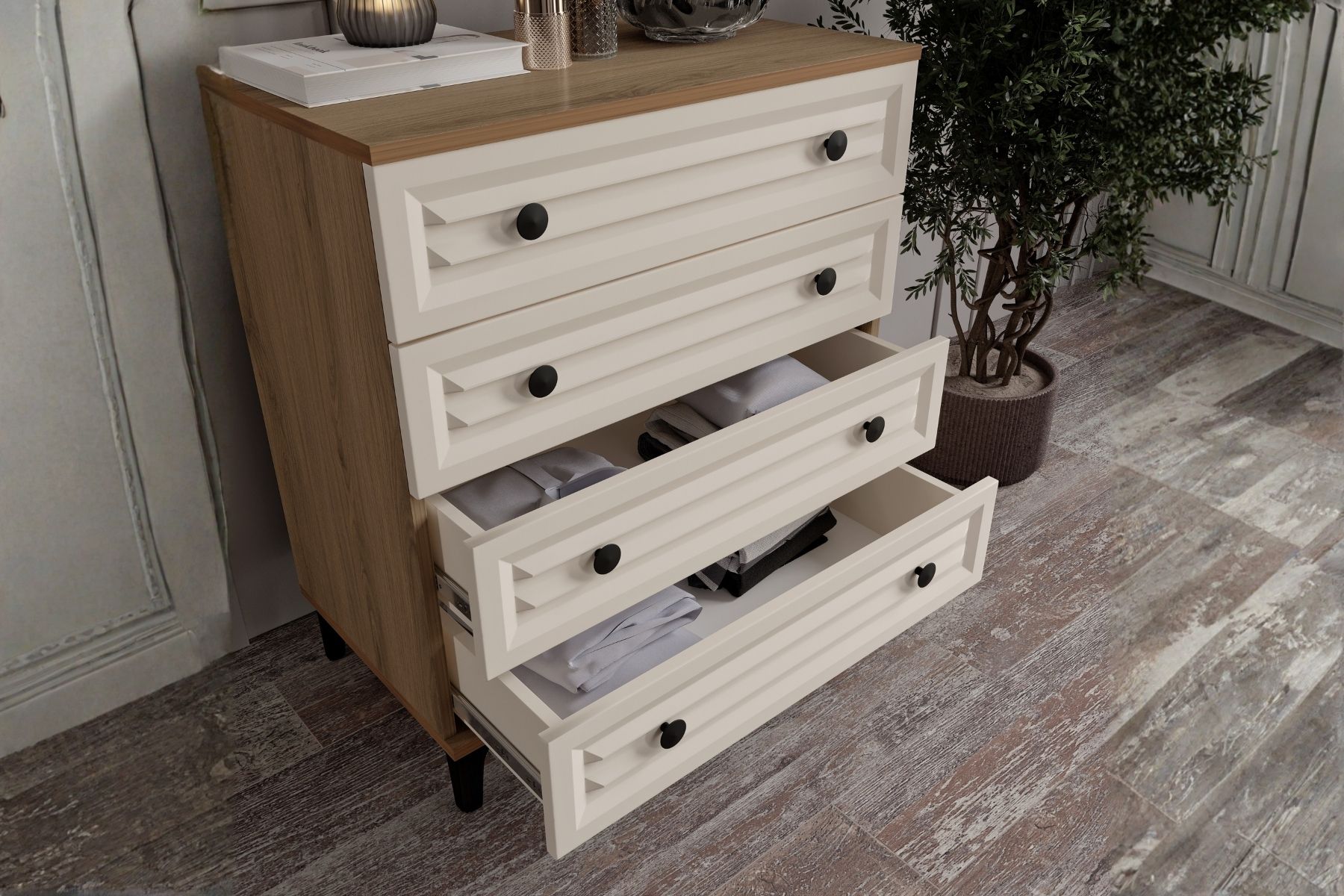 Risk Walnut Şifonyer 