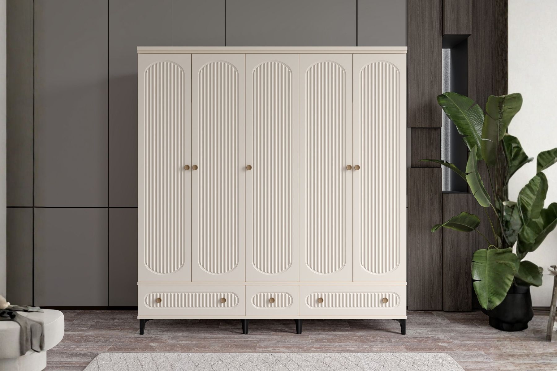 Cast Moon 5 Kapılı Gardırop 