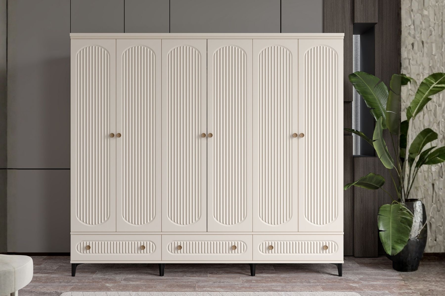 Cast Moon 6 Kapılı Gardırop 