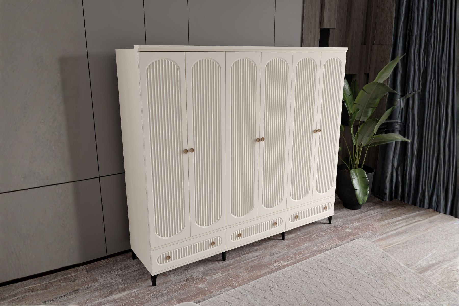 Cast Moon 6 Kapılı Gardırop 