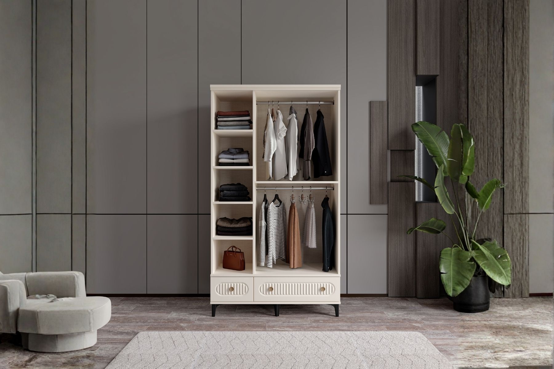 Cast Moon Köşe Gardırop 