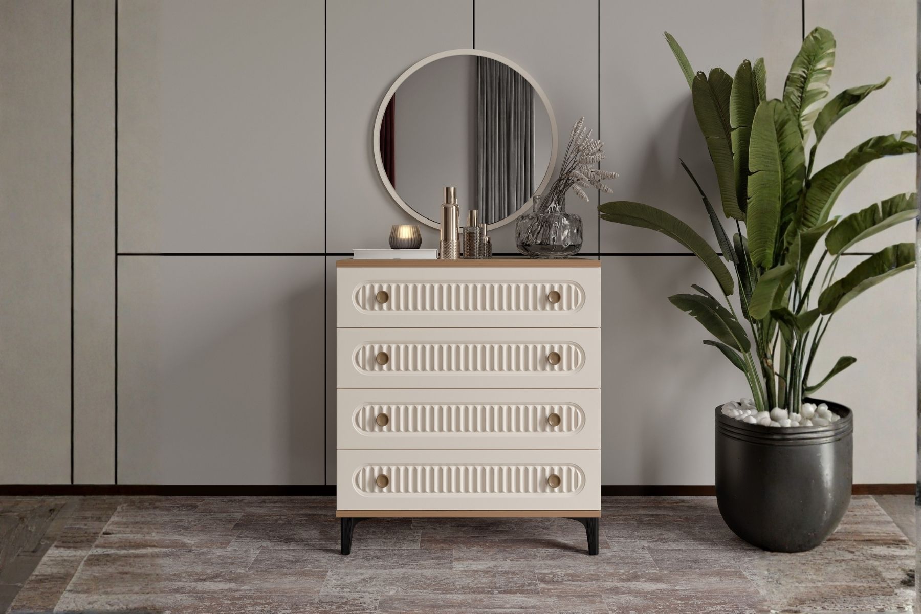 Cast Walnut Şifonyer 