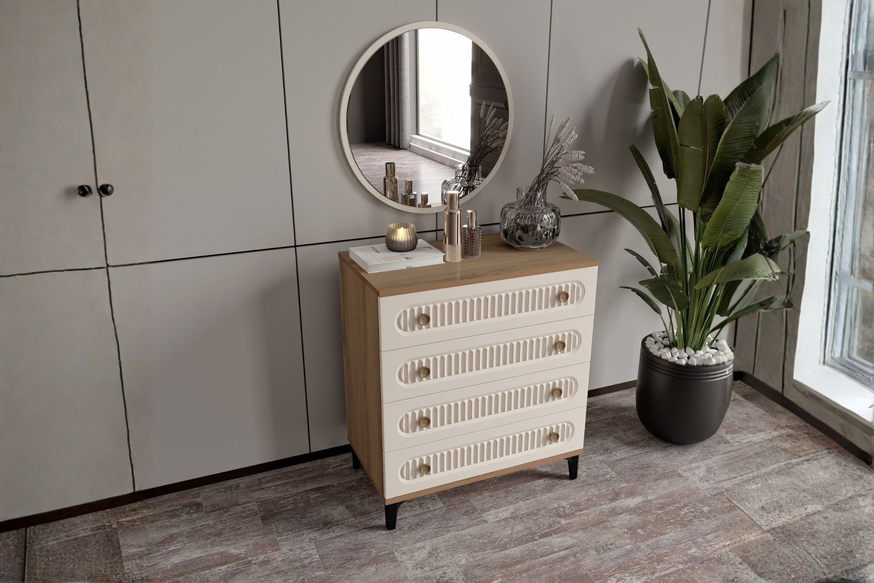 Cast Walnut Şifonyer 