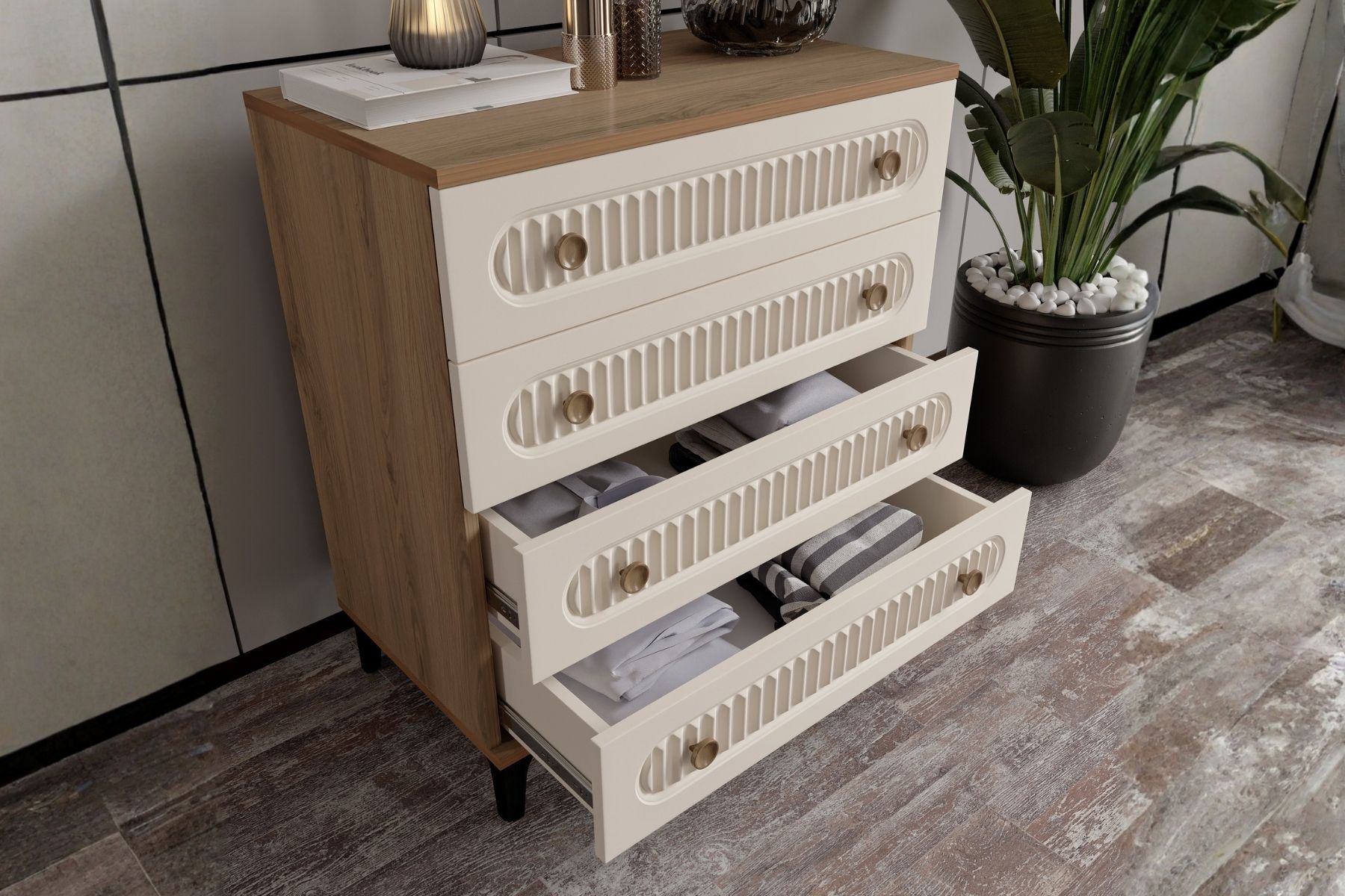 Cast Walnut Şifonyer 