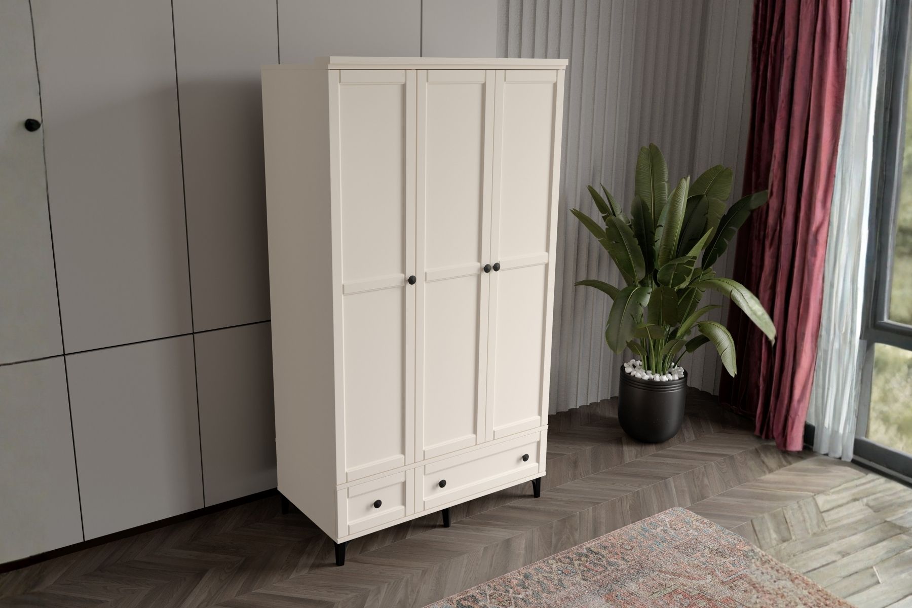 Duns Moon 3 Kapılı Gardırop 