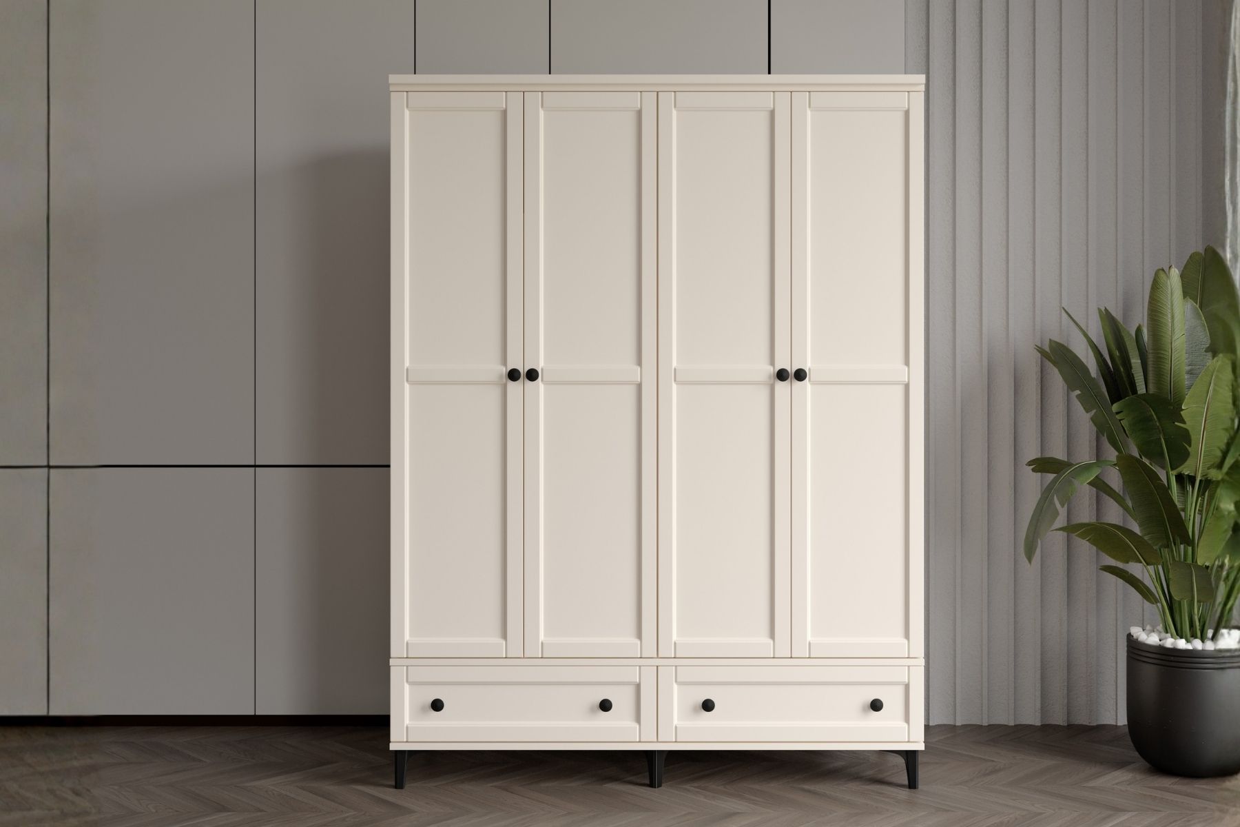 Duns Moon 4 Kapılı Gardırop 