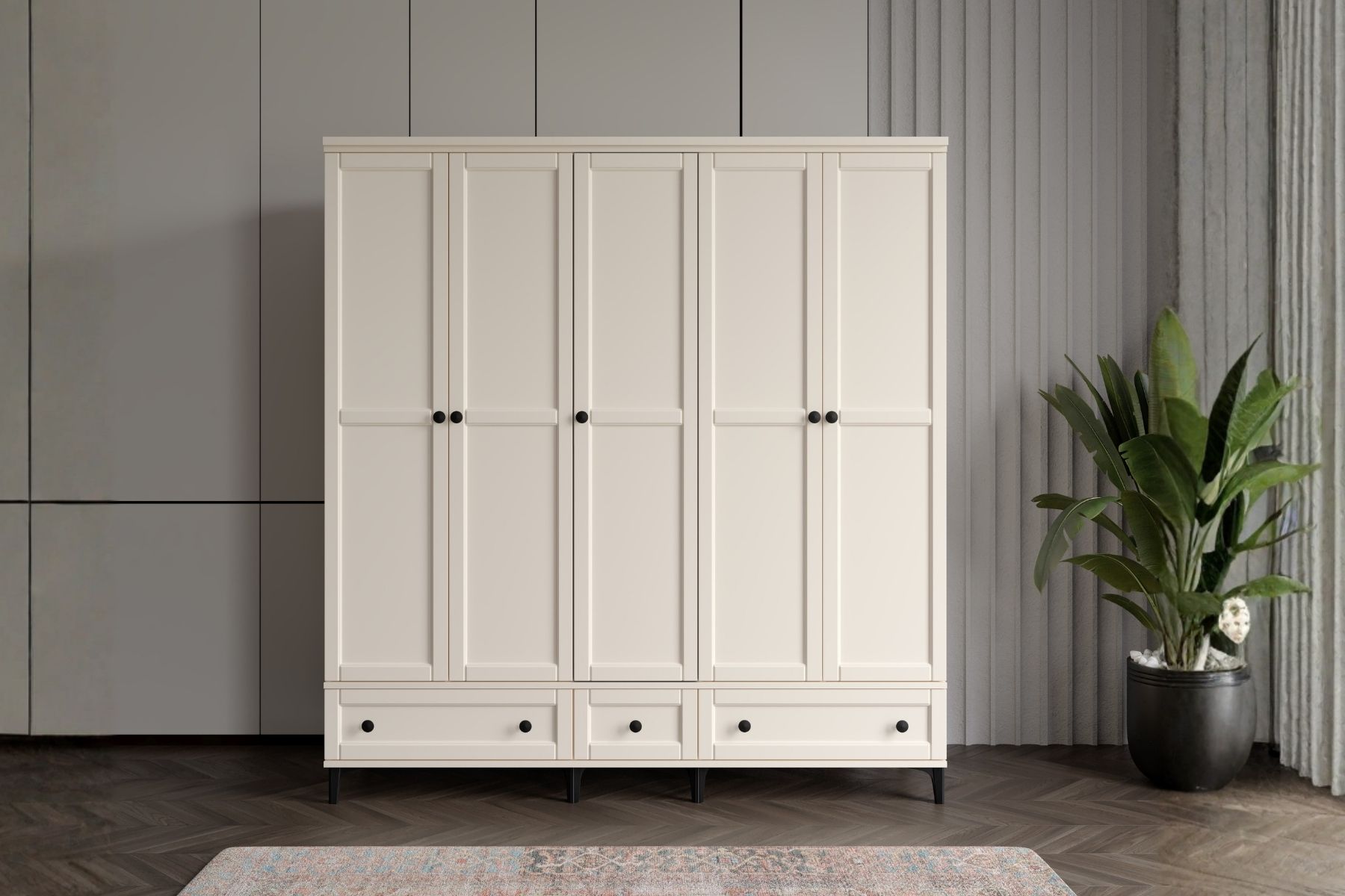 Duns Moon 5 Kapılı Gardırop 