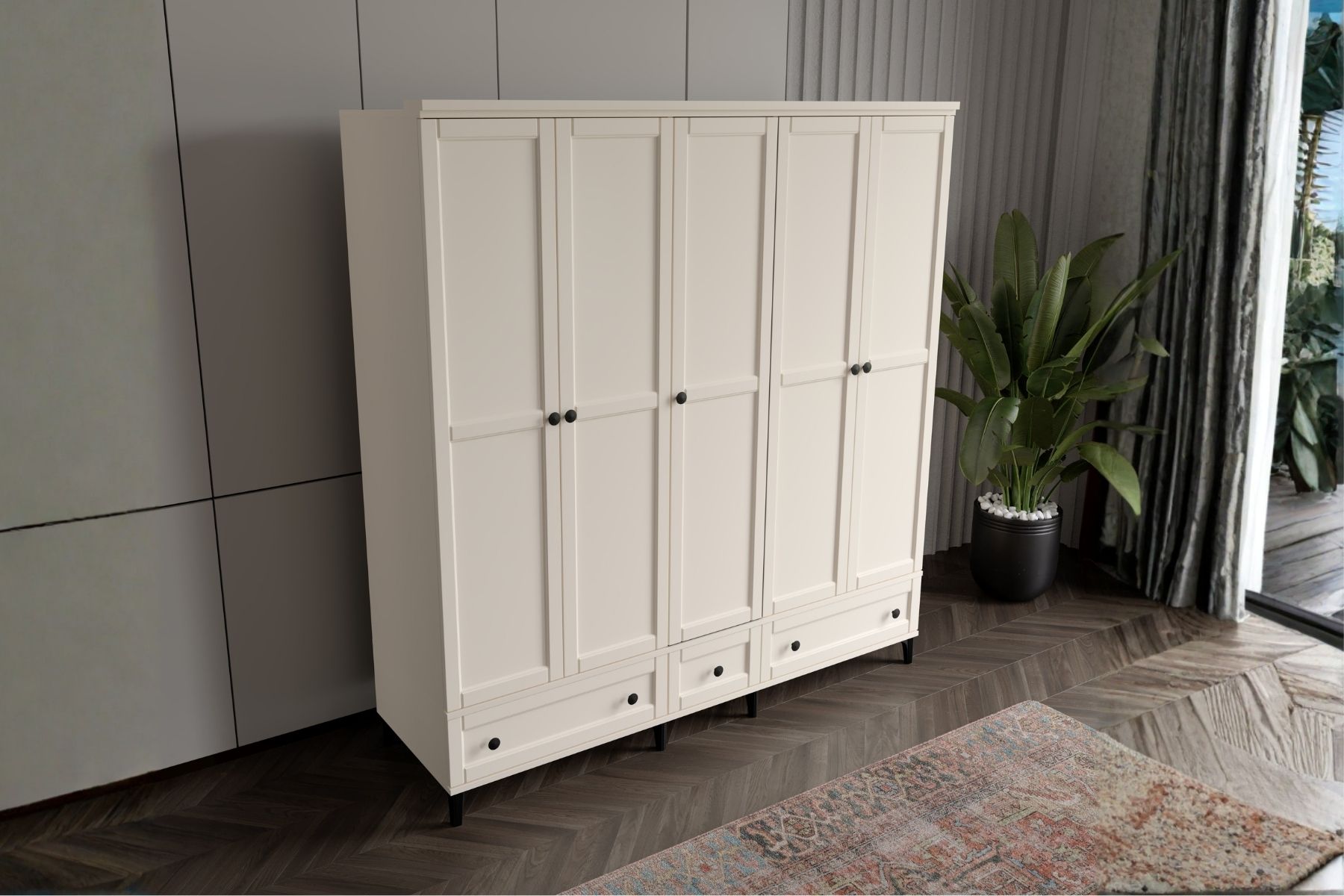 Duns Moon 5 Kapılı Gardırop 