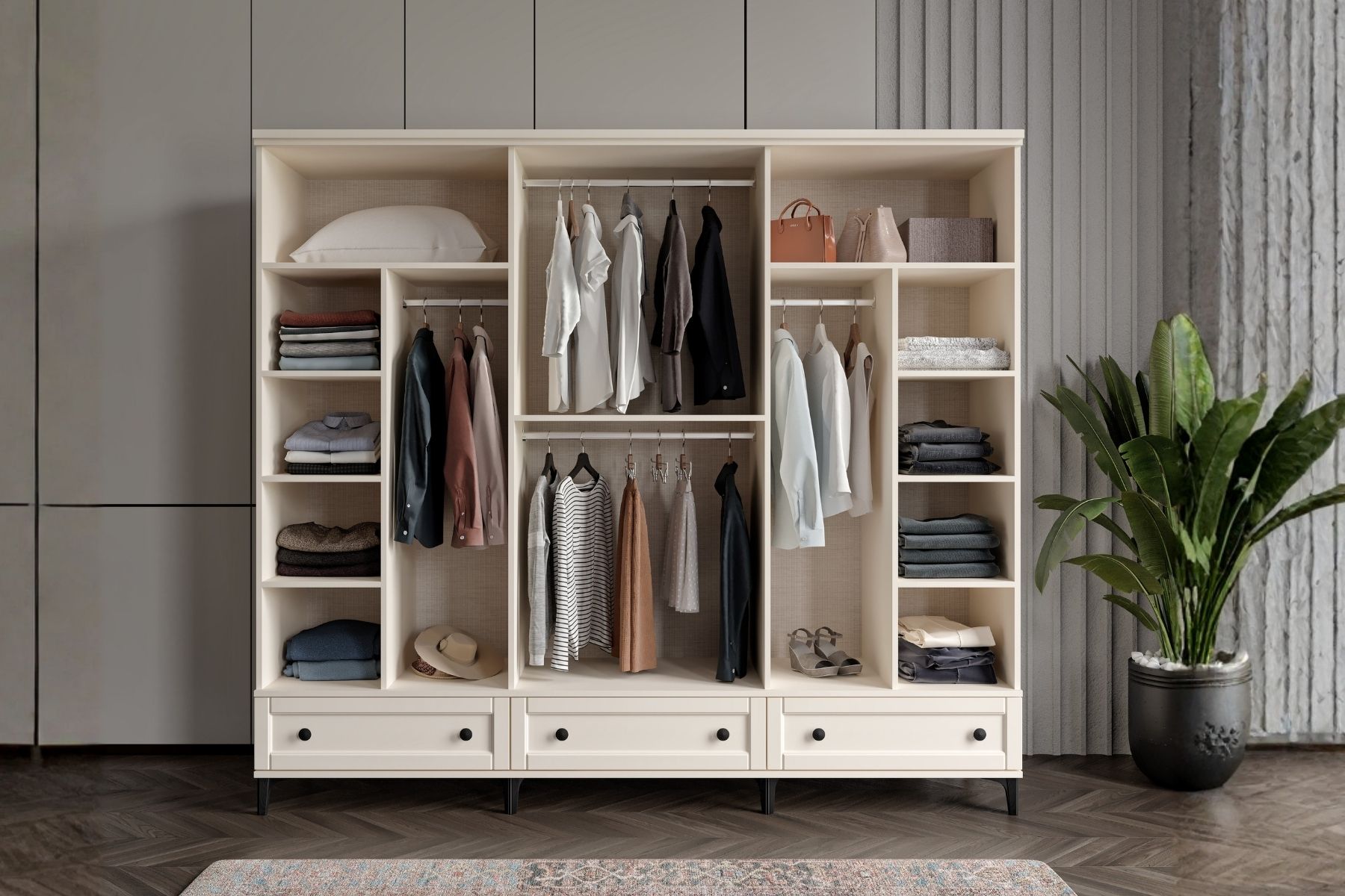 Duns Moon 6 Kapılı Gardırop 