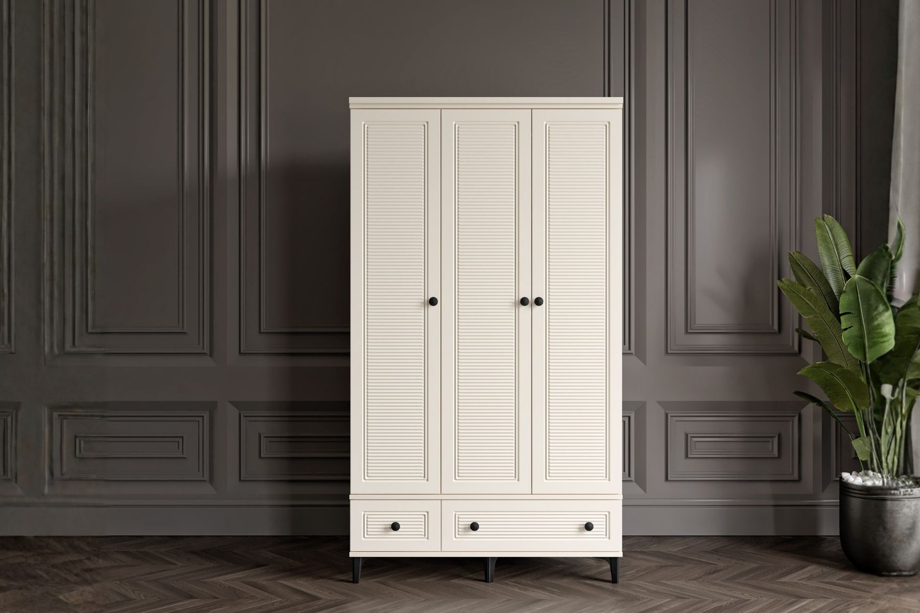 Zare Moon 3 Kapılı Gardırop