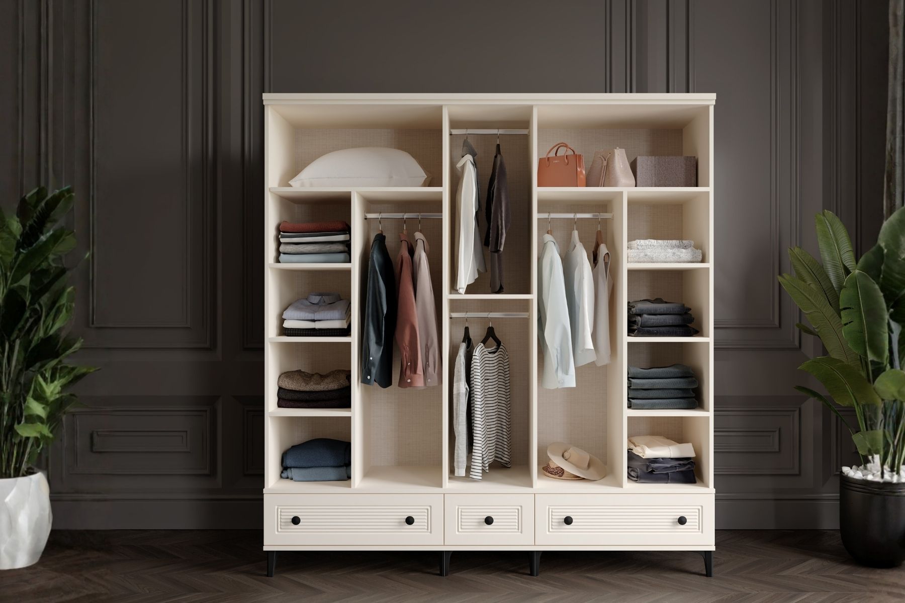 Zare Moon 5 Kapılı Gardırop