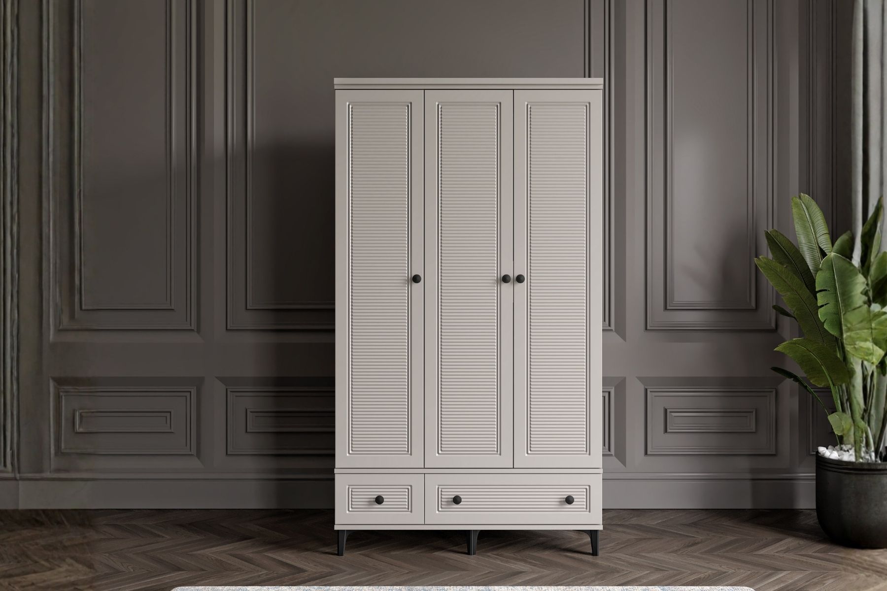 Zare Sand 3 Kapılı Gardırop