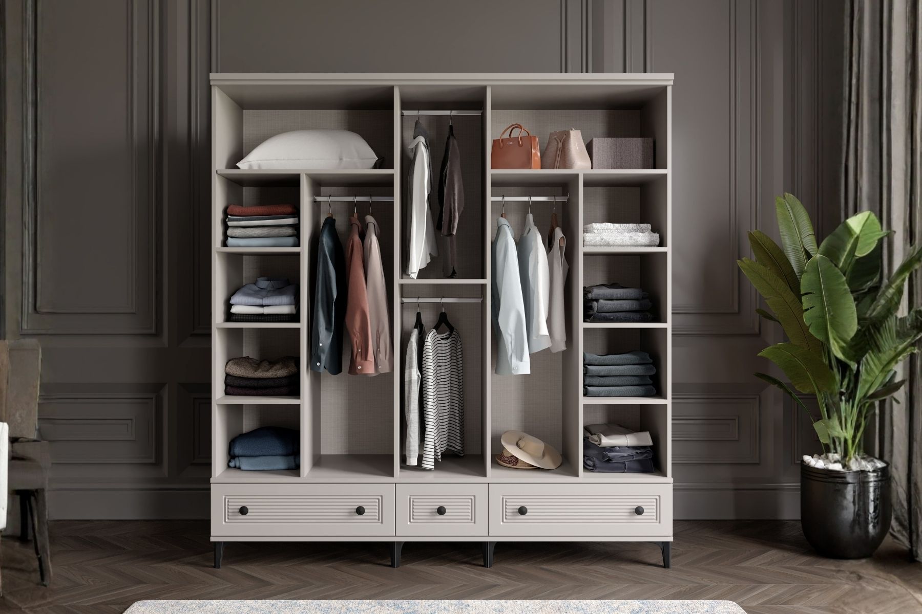 Zare Sand 5 Kapılı Gardırop